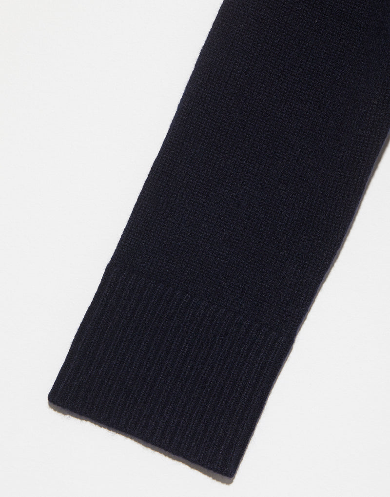 Navy Oversized Rollneck Cashmere Pullover
