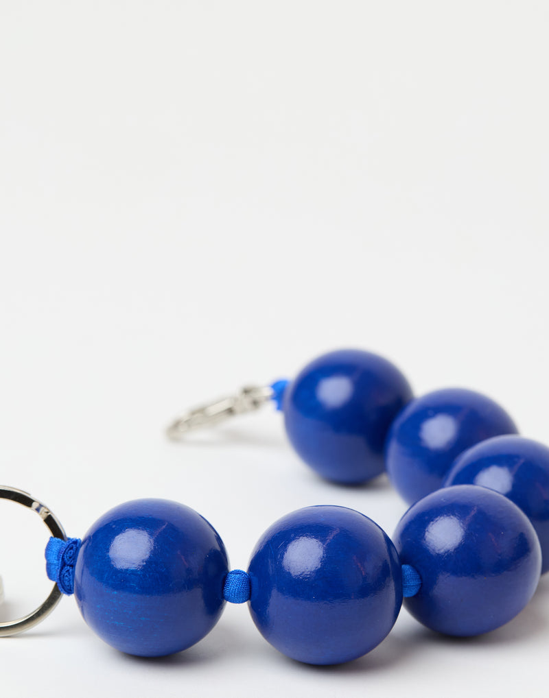 Blue Extra Large Perlen Key Chain