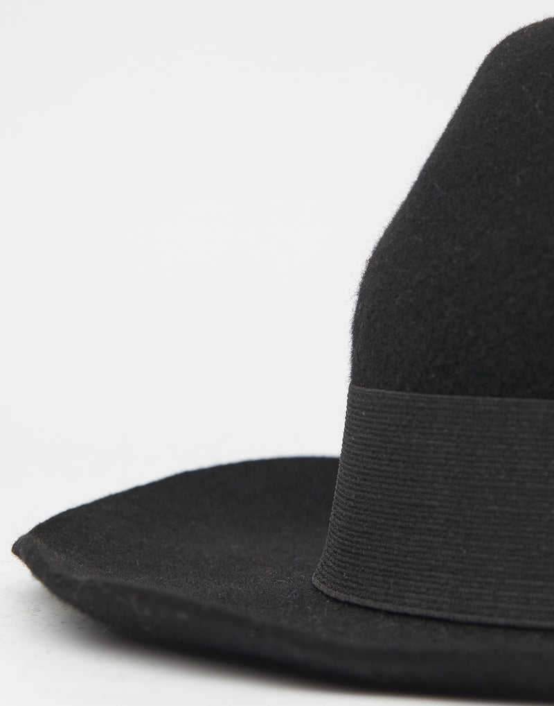 Black Lazy EB Felt Hat