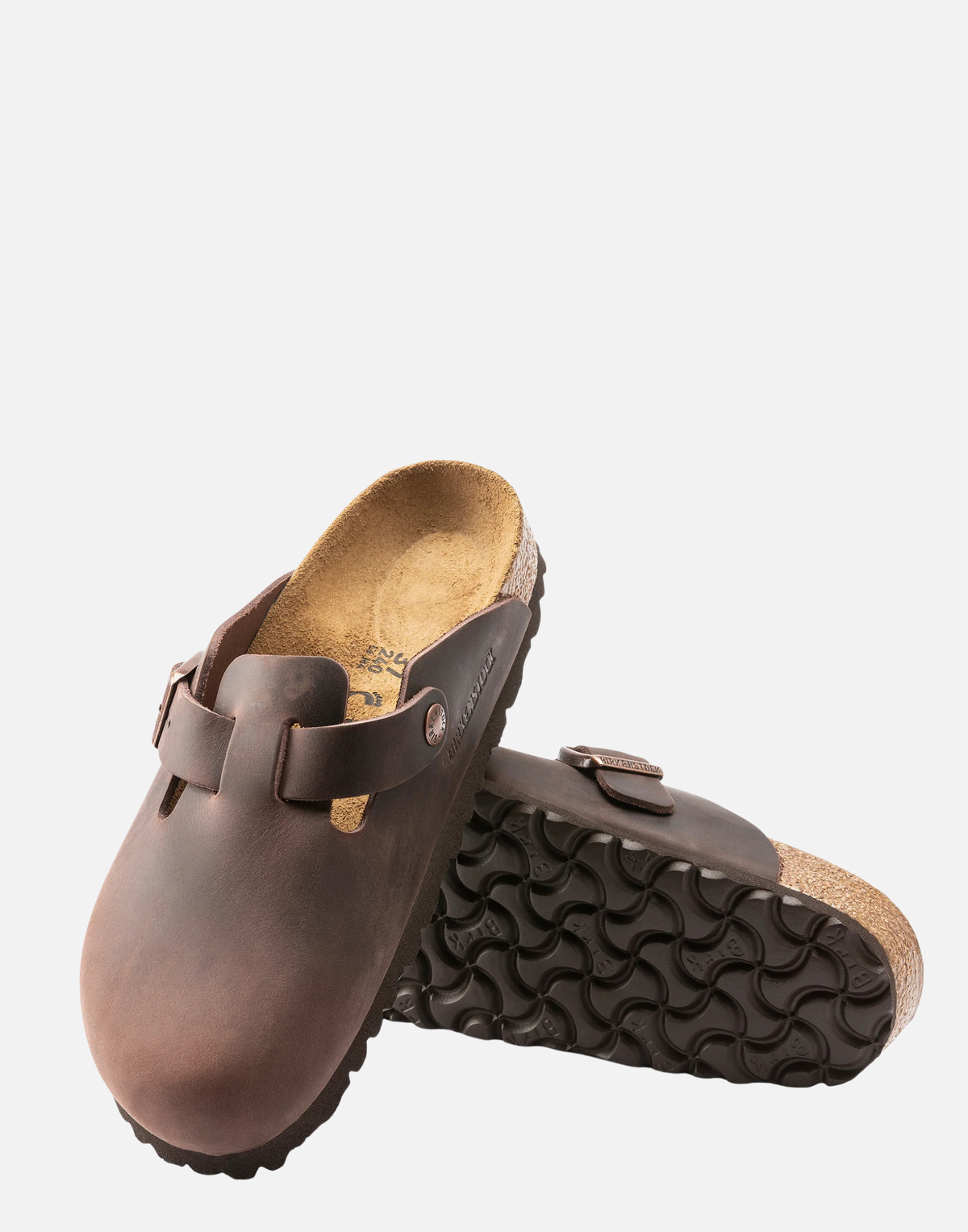 Regular Habana Oiled Leather Boston Slides