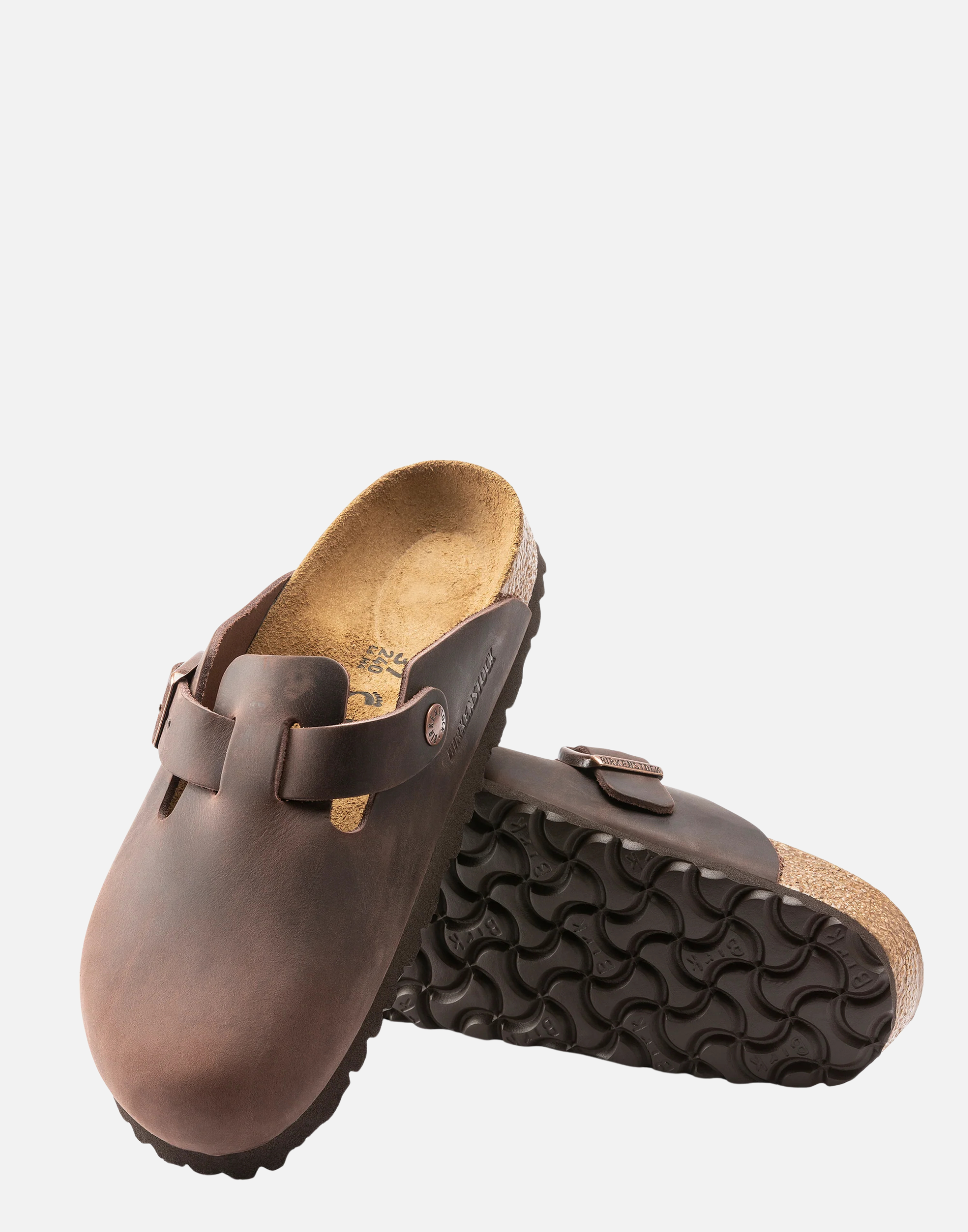 Regular Habana Oiled Leather Boston Slides