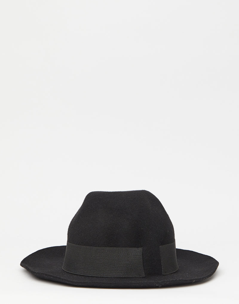 Black Lazy EB Felt Hat