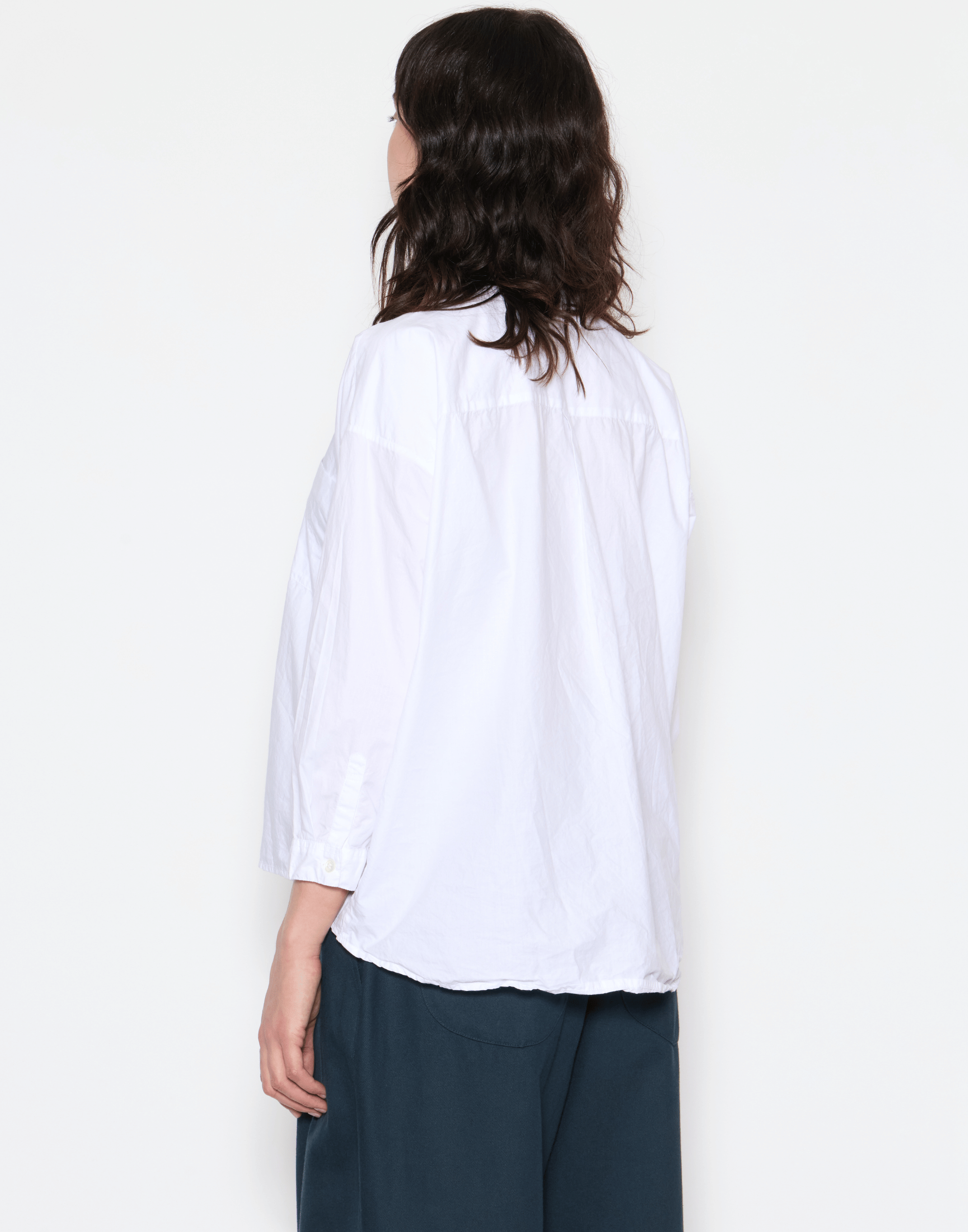 White Cotton Indra Boxy Shirt