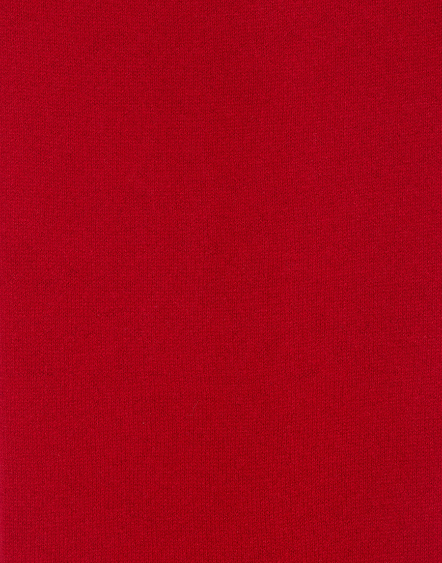 Scarlet Red Cashmere Everyday Scarf