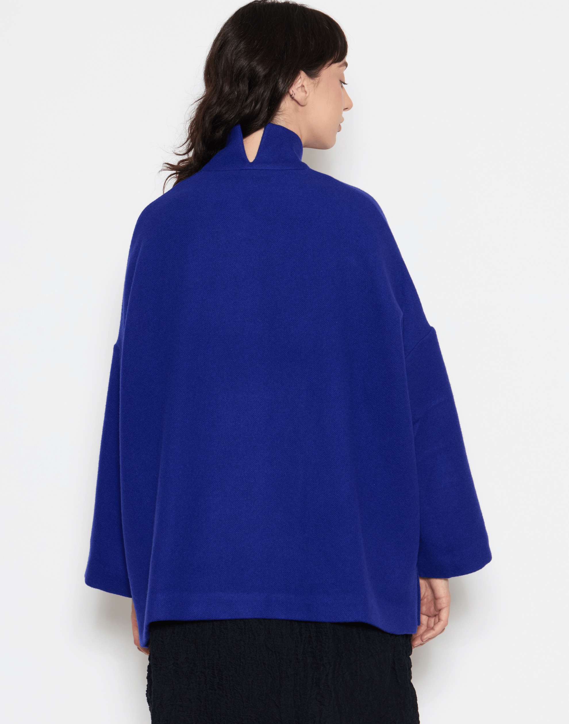 Electric Blue Wool Giacca Gladiolo Jacket
