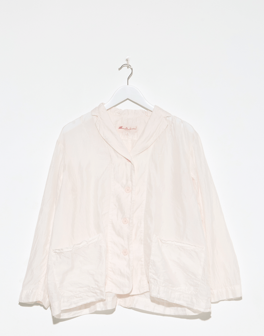 Blush Pink Silk Shylk Oversized Jacket