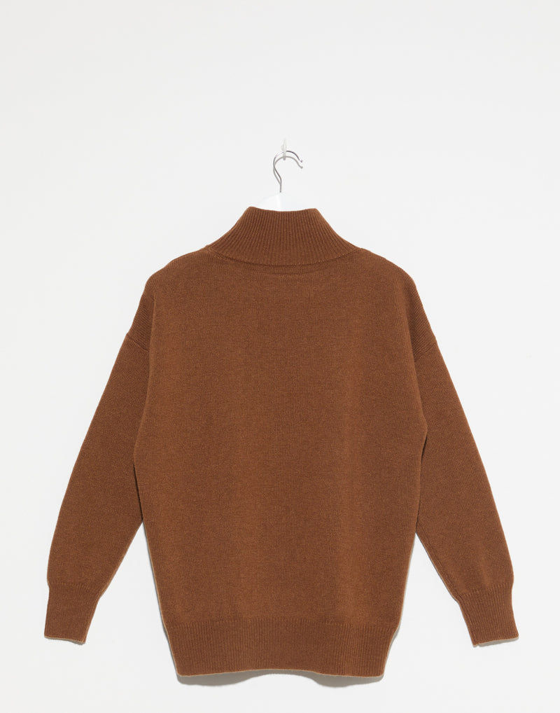 Castagno Brown Cashmere Iris Pullover