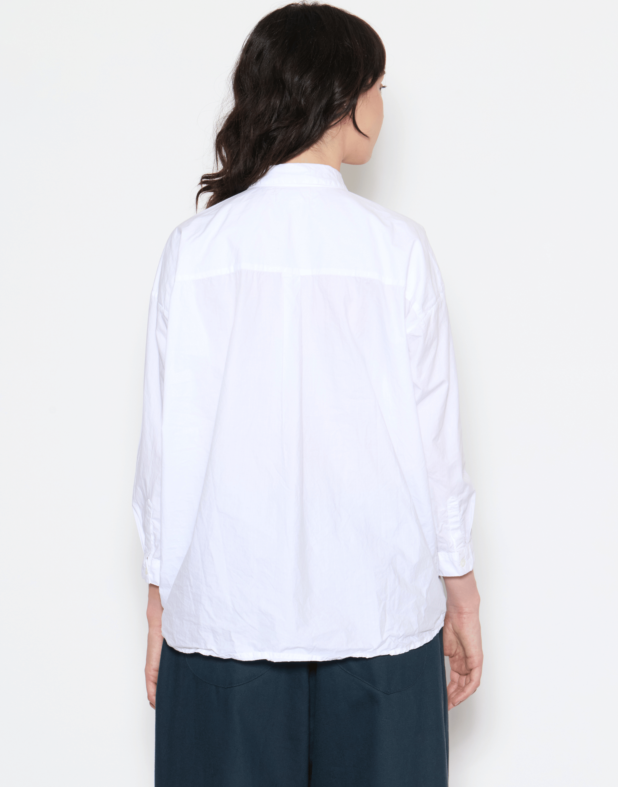 White Cotton Indra Boxy Shirt