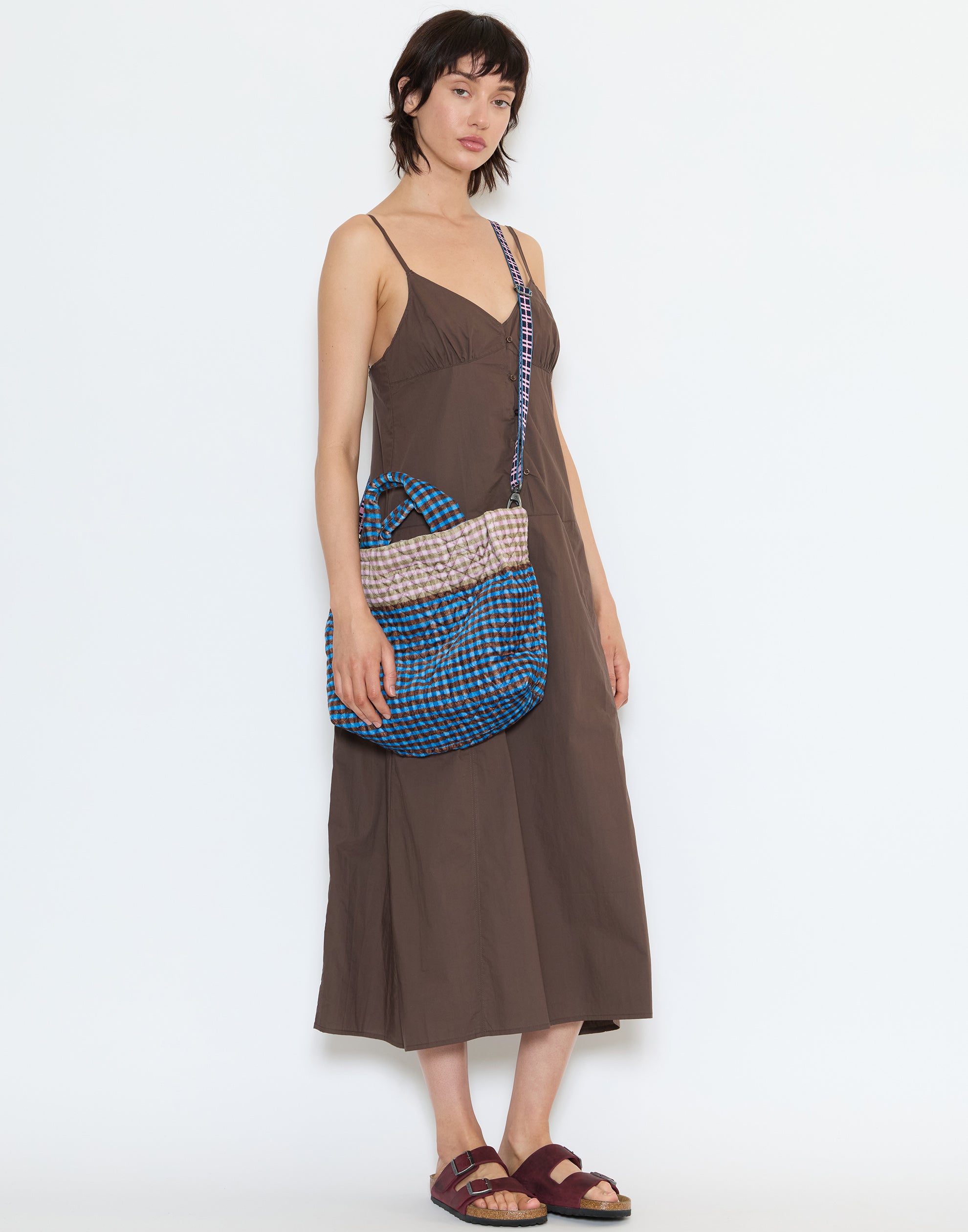 Chocolate Cotton Double Seam Dress