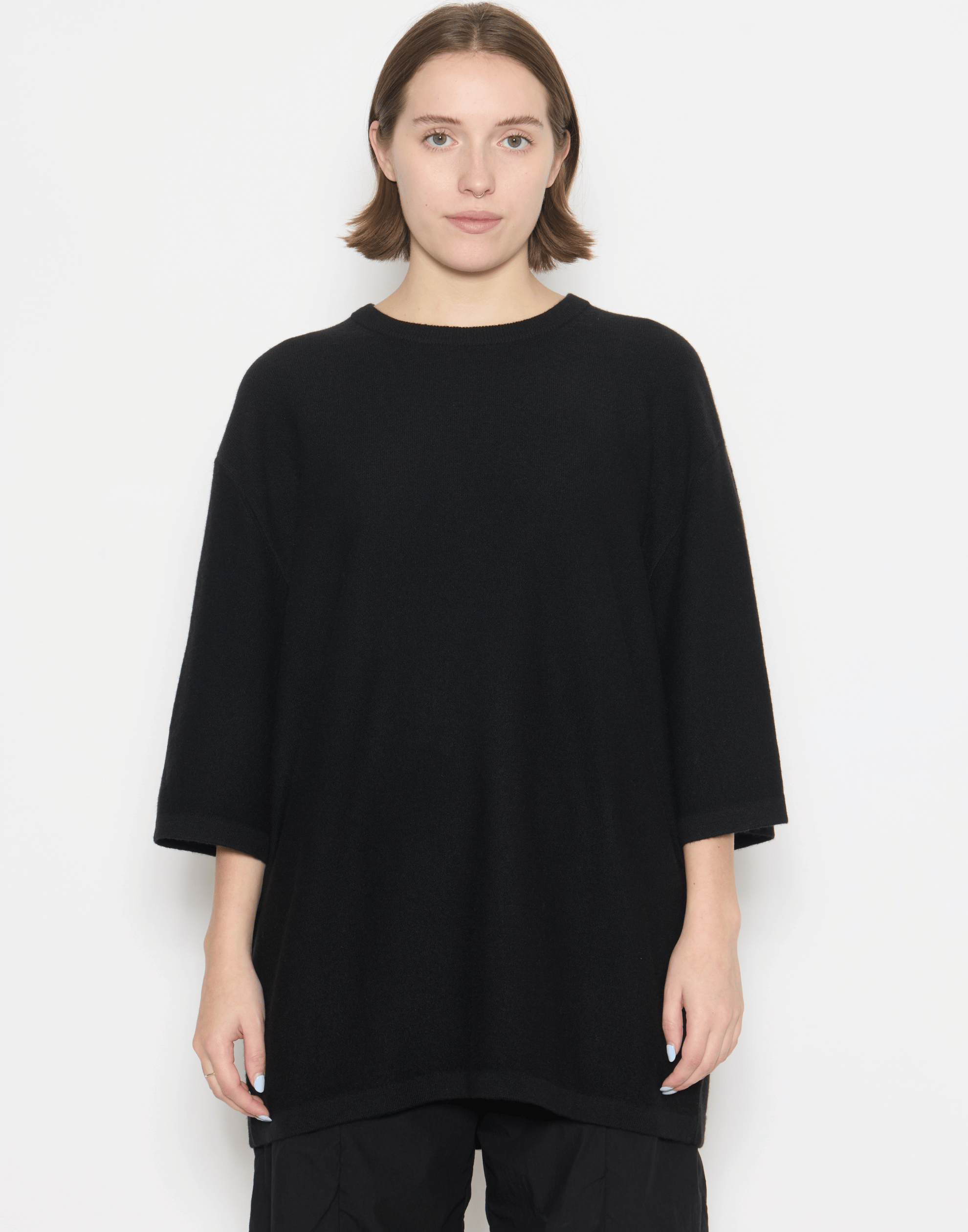 Black Cashmere Tarn Pullover