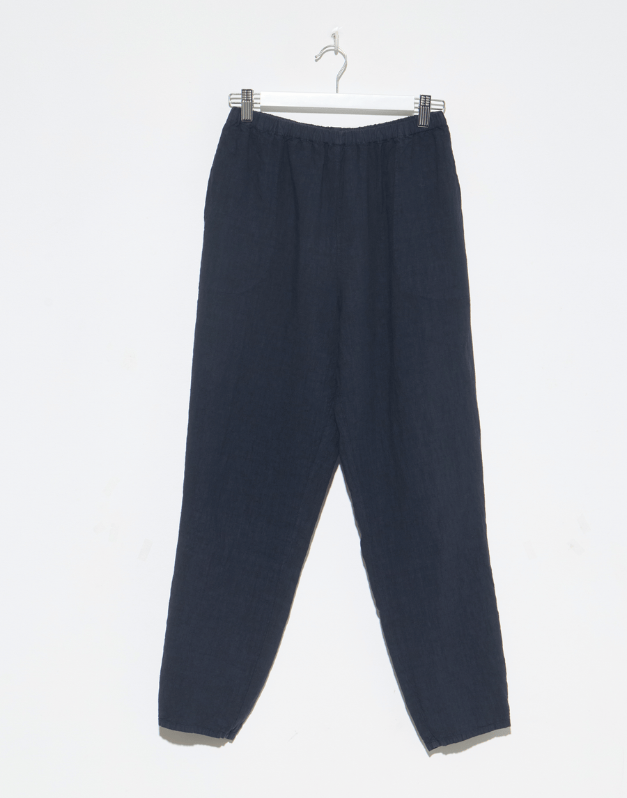Danish Blue Linen Yilin Simple Pants