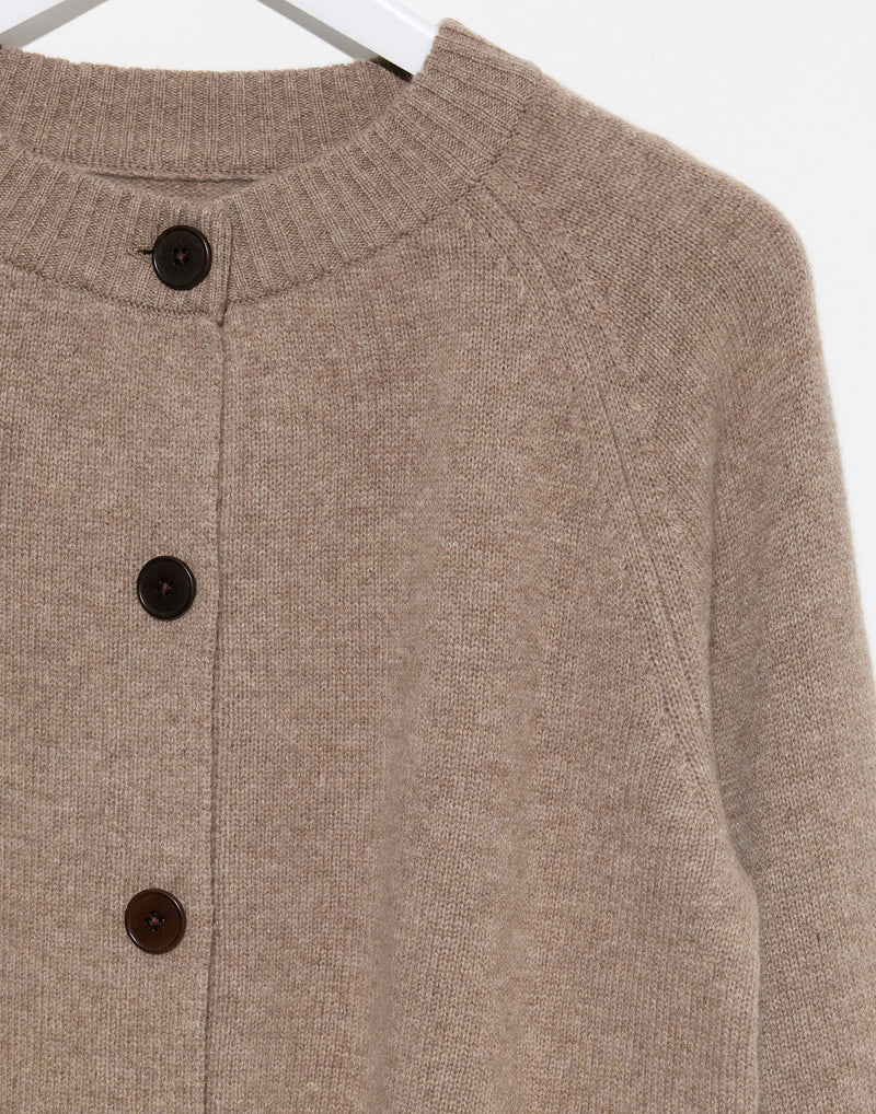 Linseed Wool & Cashmere Raglan Cardigan