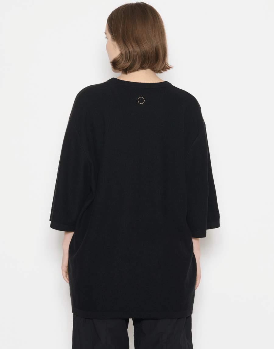 Black Cashmere Tarn Pullover