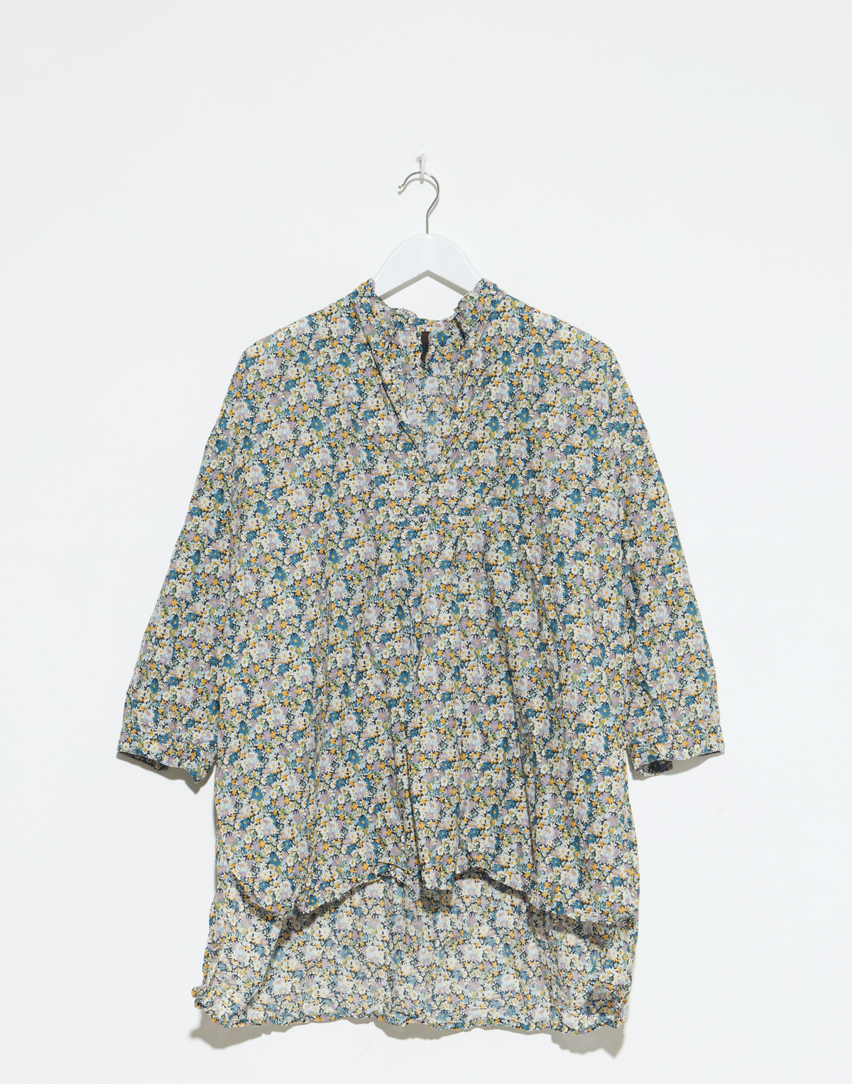 Daisy Floral Liberty Print Cotton Kora Lavato Top