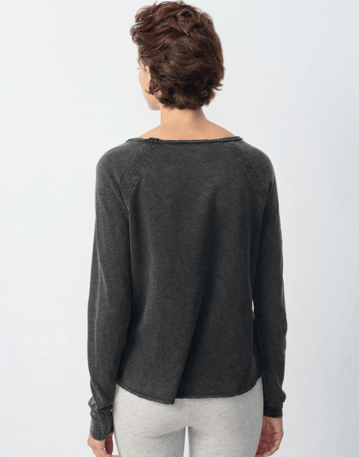 Black Cotton Sonoma Long Sleeve T-Shirt