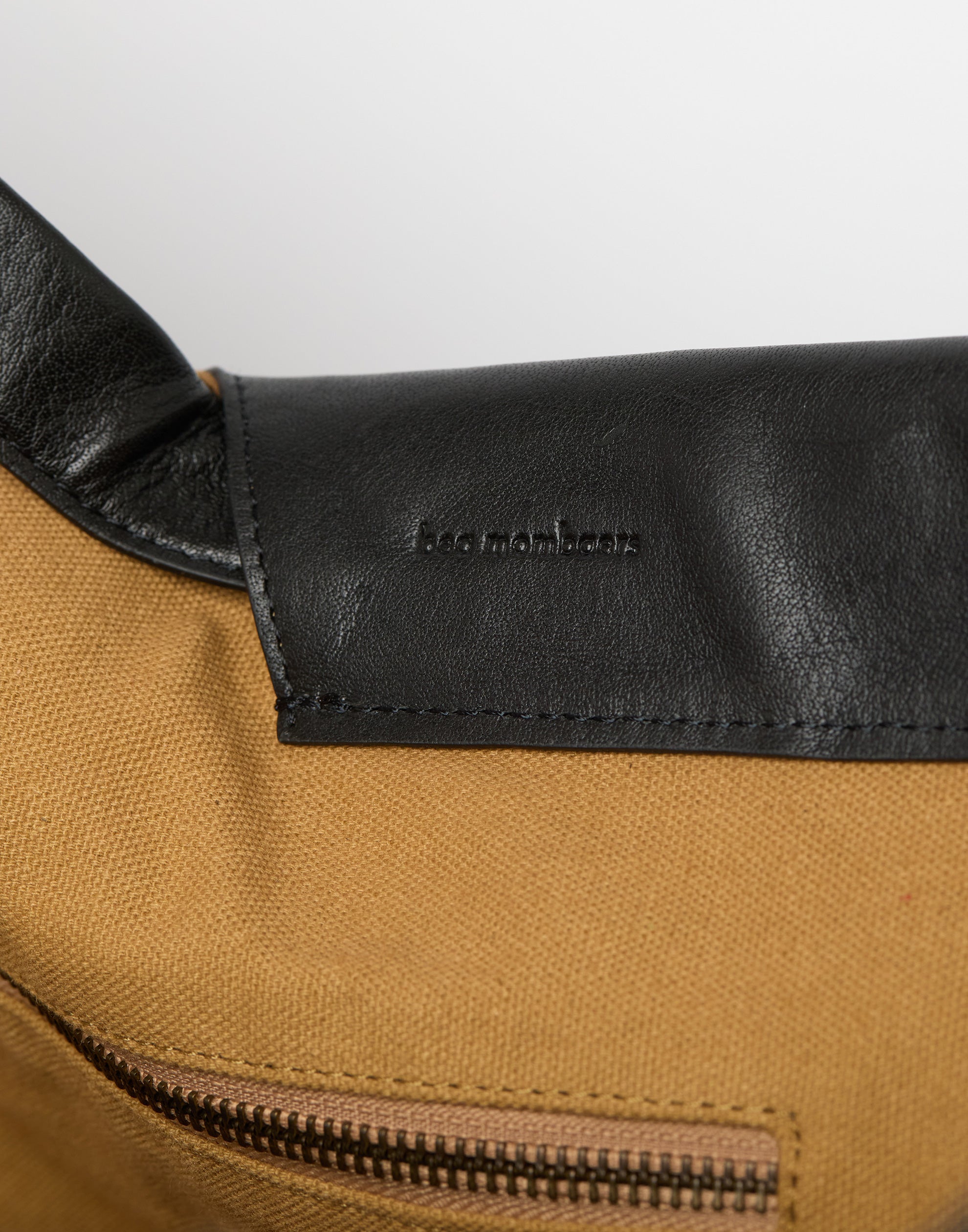 Black Leather Extra Large Shopper Bag