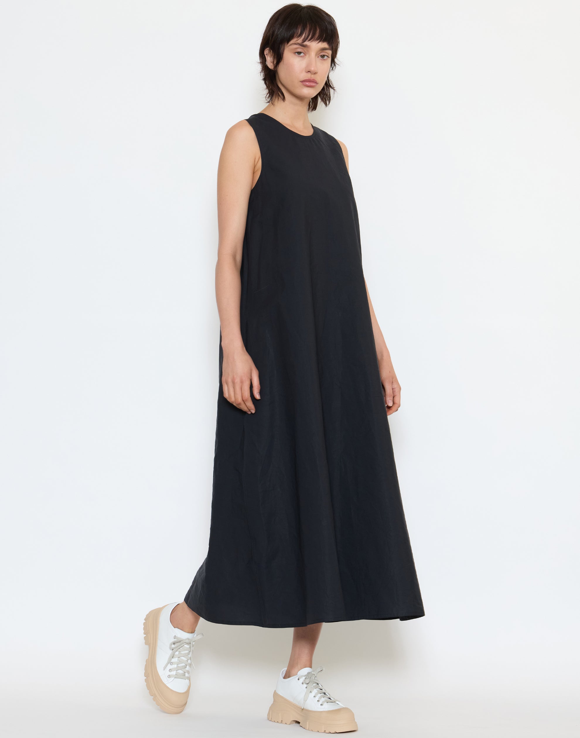 Midnight Cotton Dao Dress