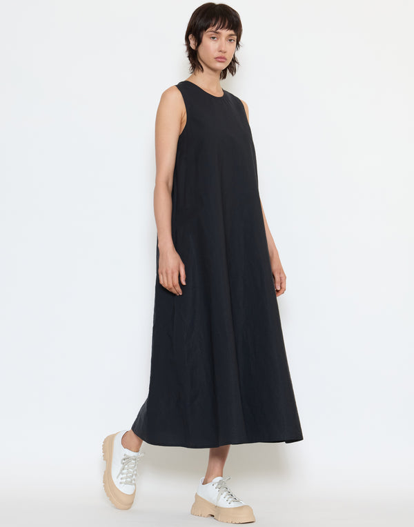 Midnight Cotton Dao Dress