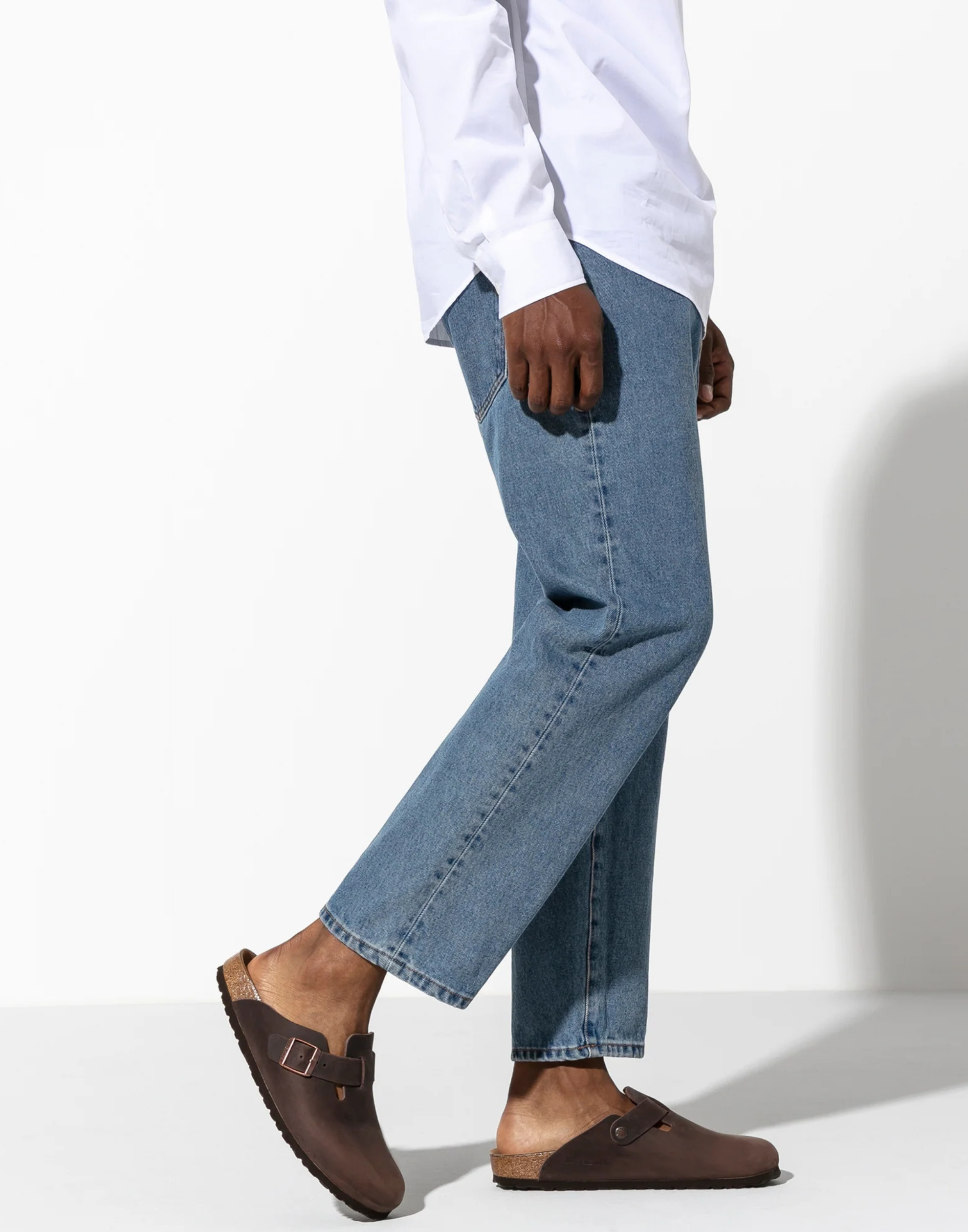 Regular Habana Oiled Leather Boston Slides