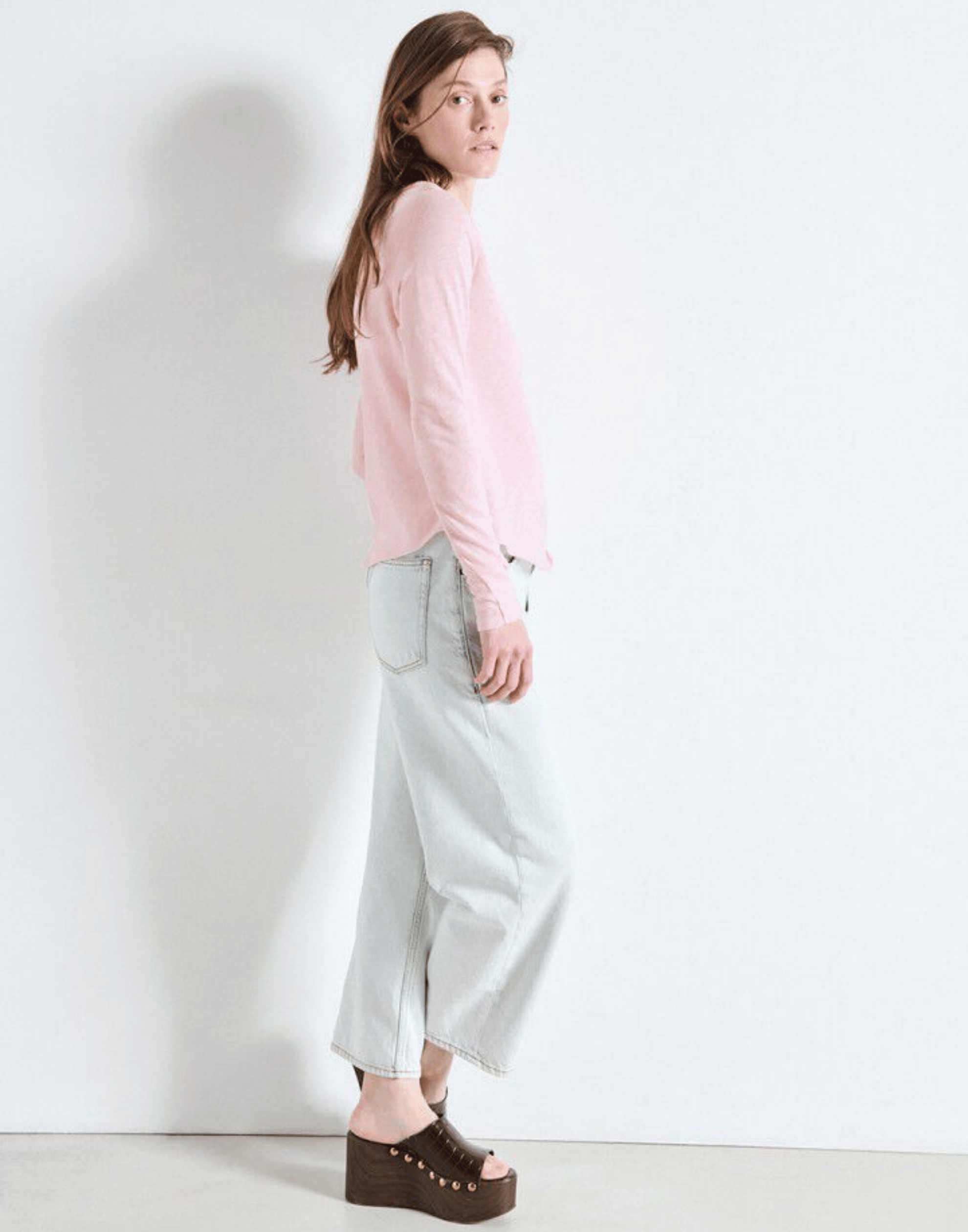 Vintage Marshmallow Cotton Sonoma Long Sleeve T-Shirt