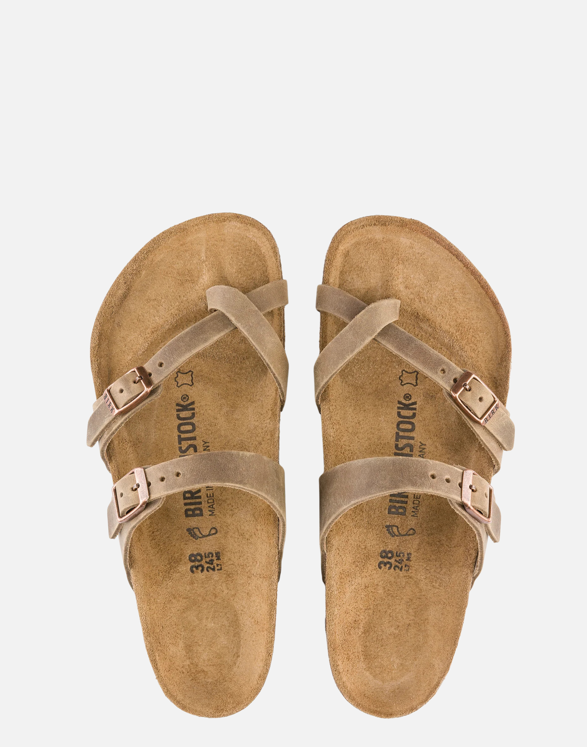 Regular Tobacco Oiled Leather Mayari Sandals