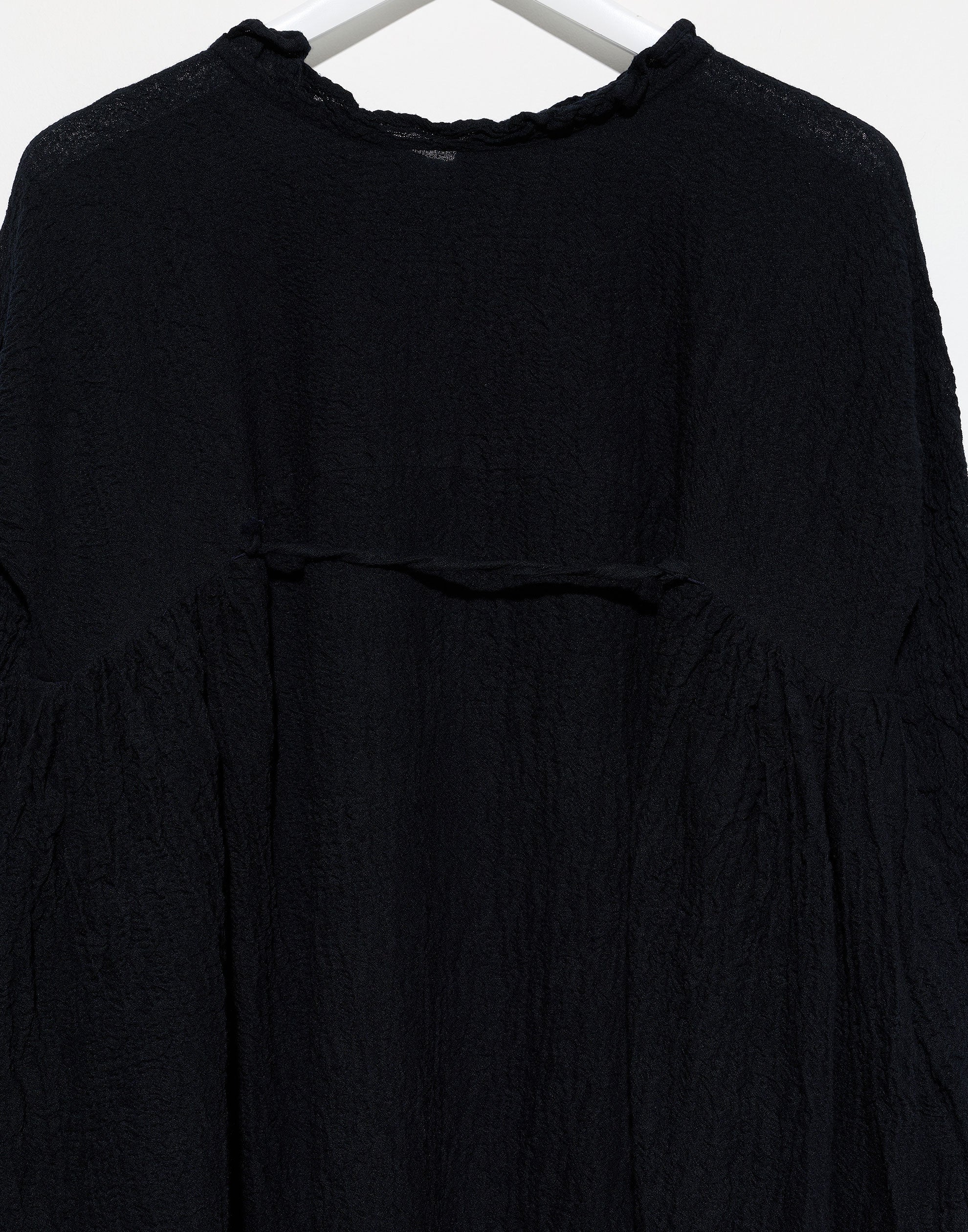 Navy Black Wool Newpride Meta Bianco Dress