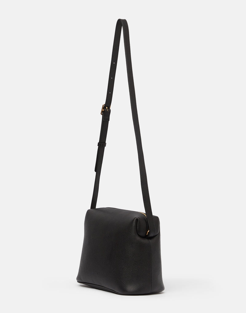 Black Leather Ch’lita Bag