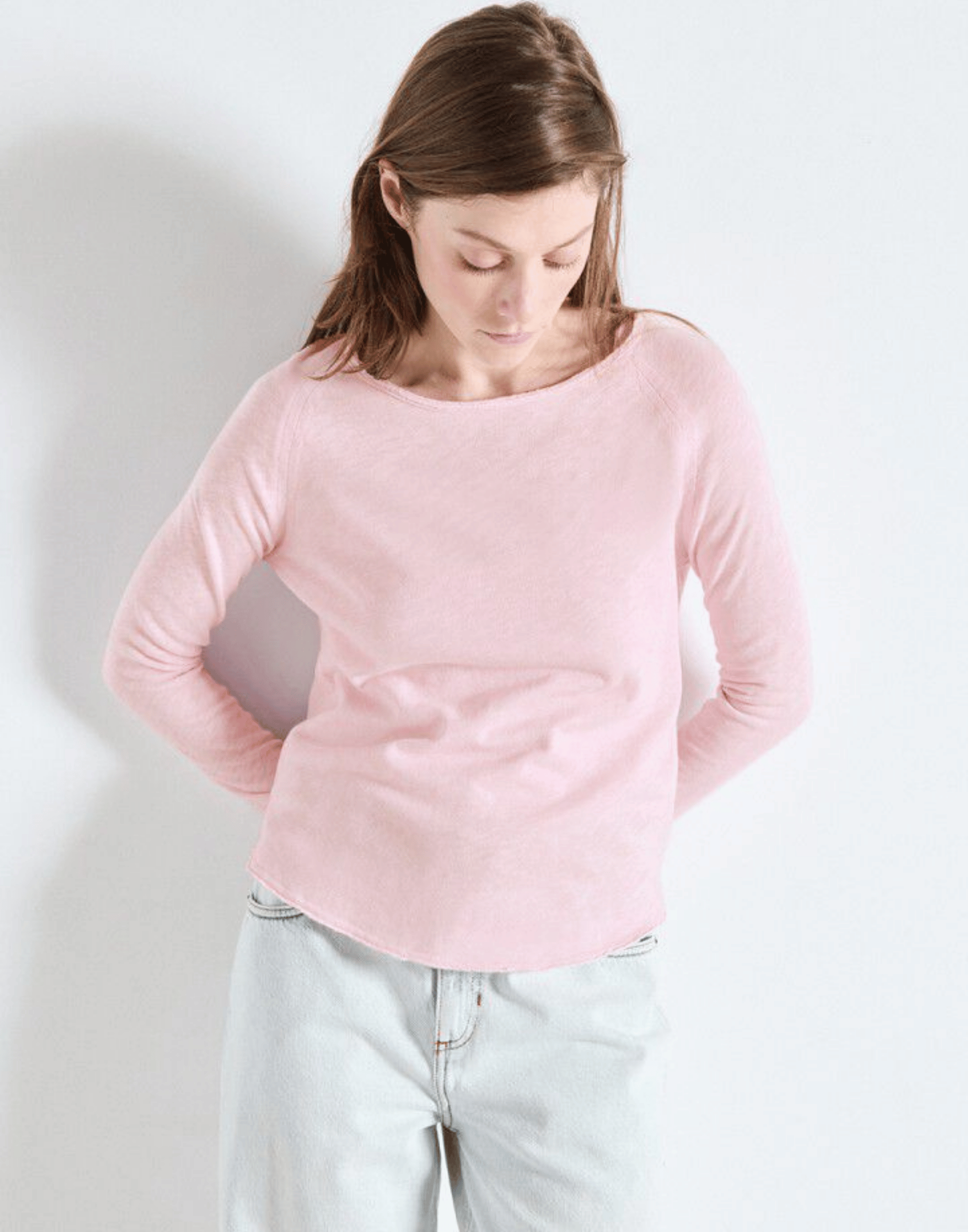 Vintage Marshmallow Cotton Sonoma Long Sleeve T-Shirt