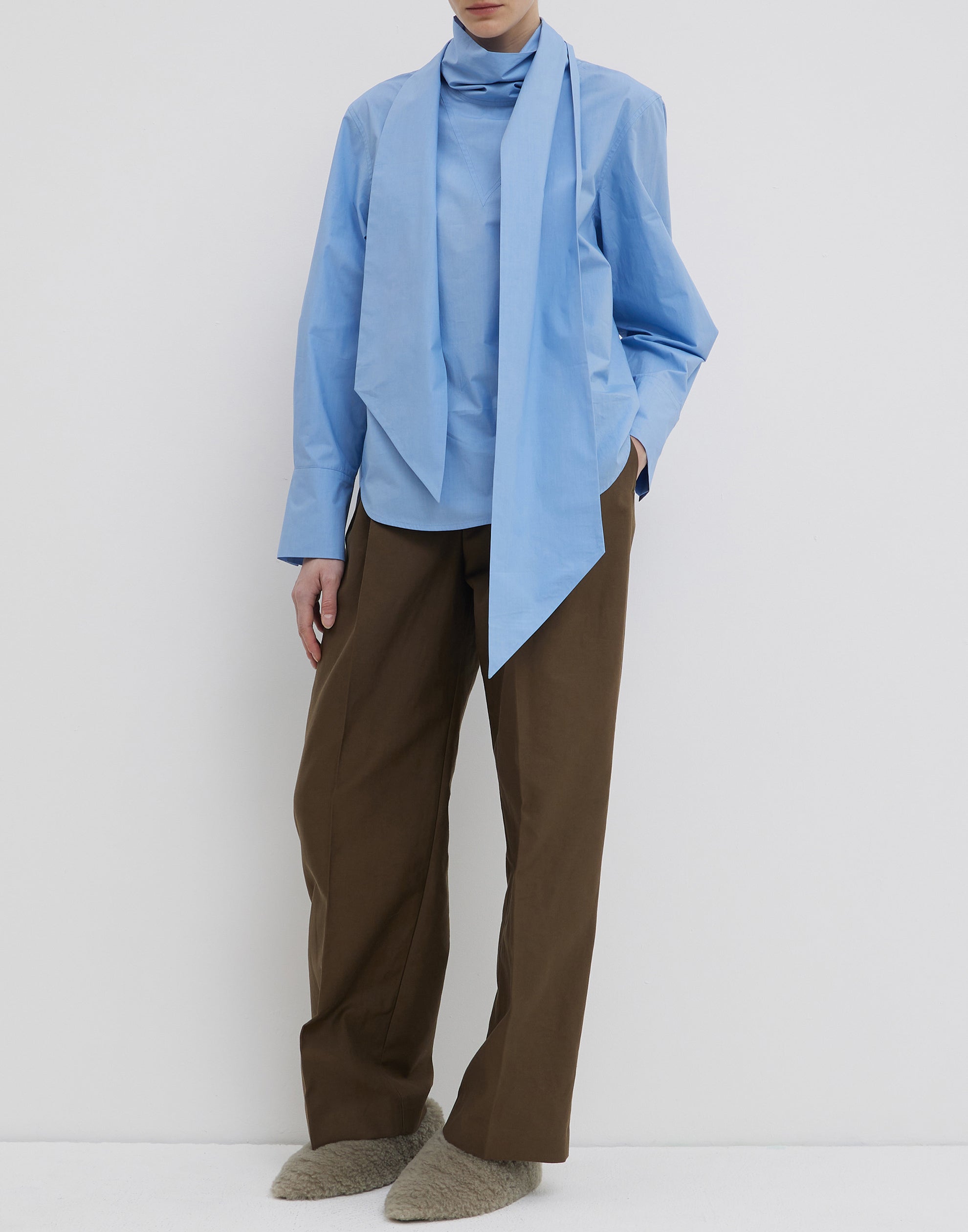 Cerulean Cotton Temine Longsleeve Shirt