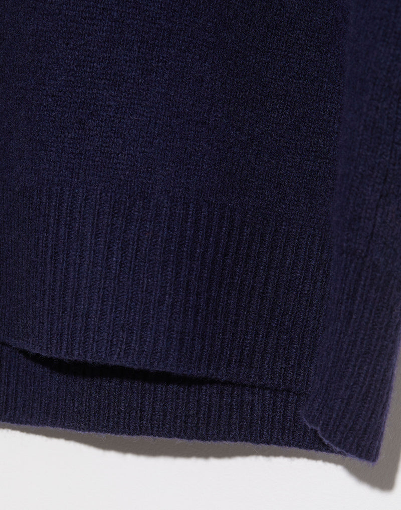 Navy Wool & Yak Unisex Pullover
