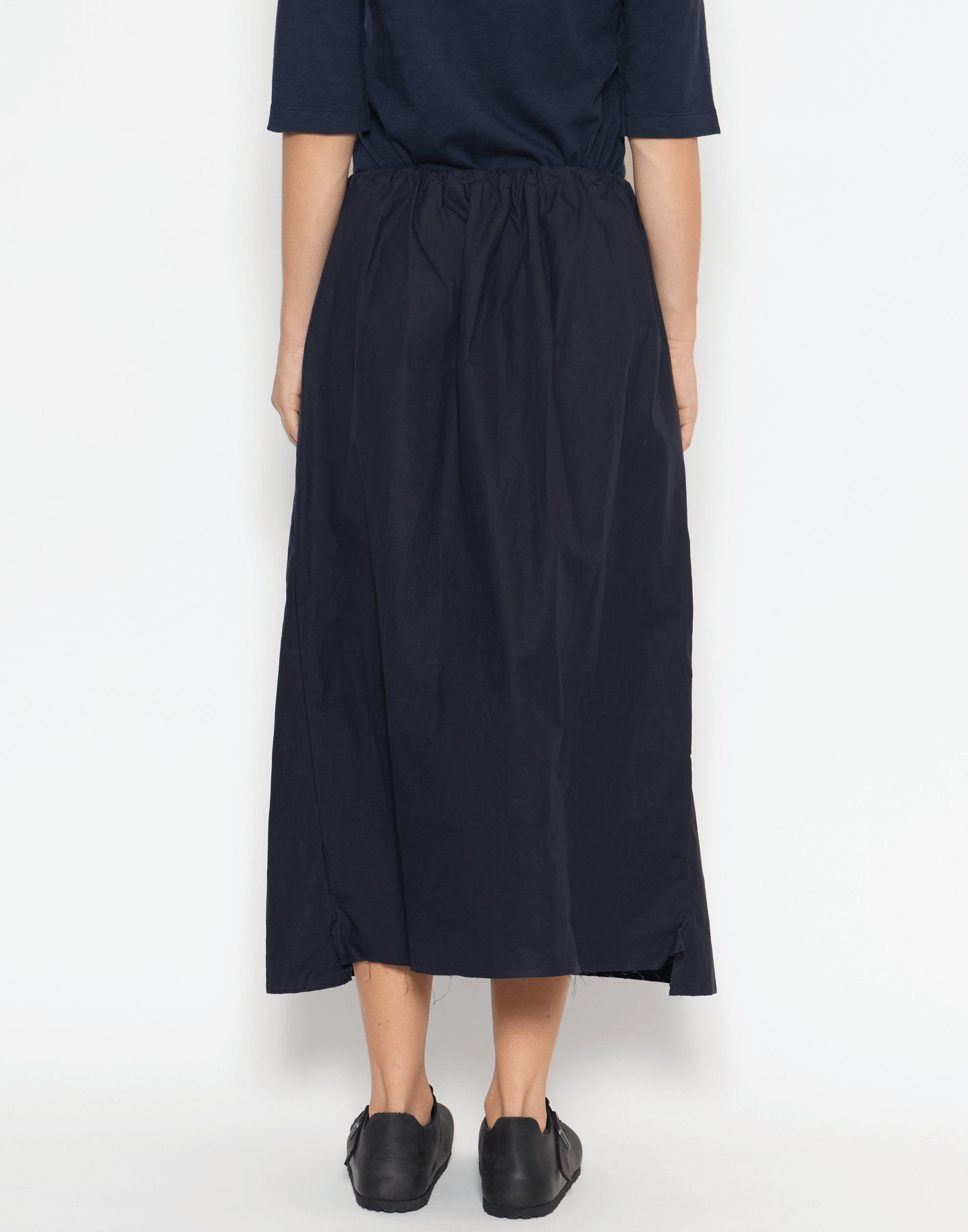 Dark Indigo Waxed Cotton Skirt