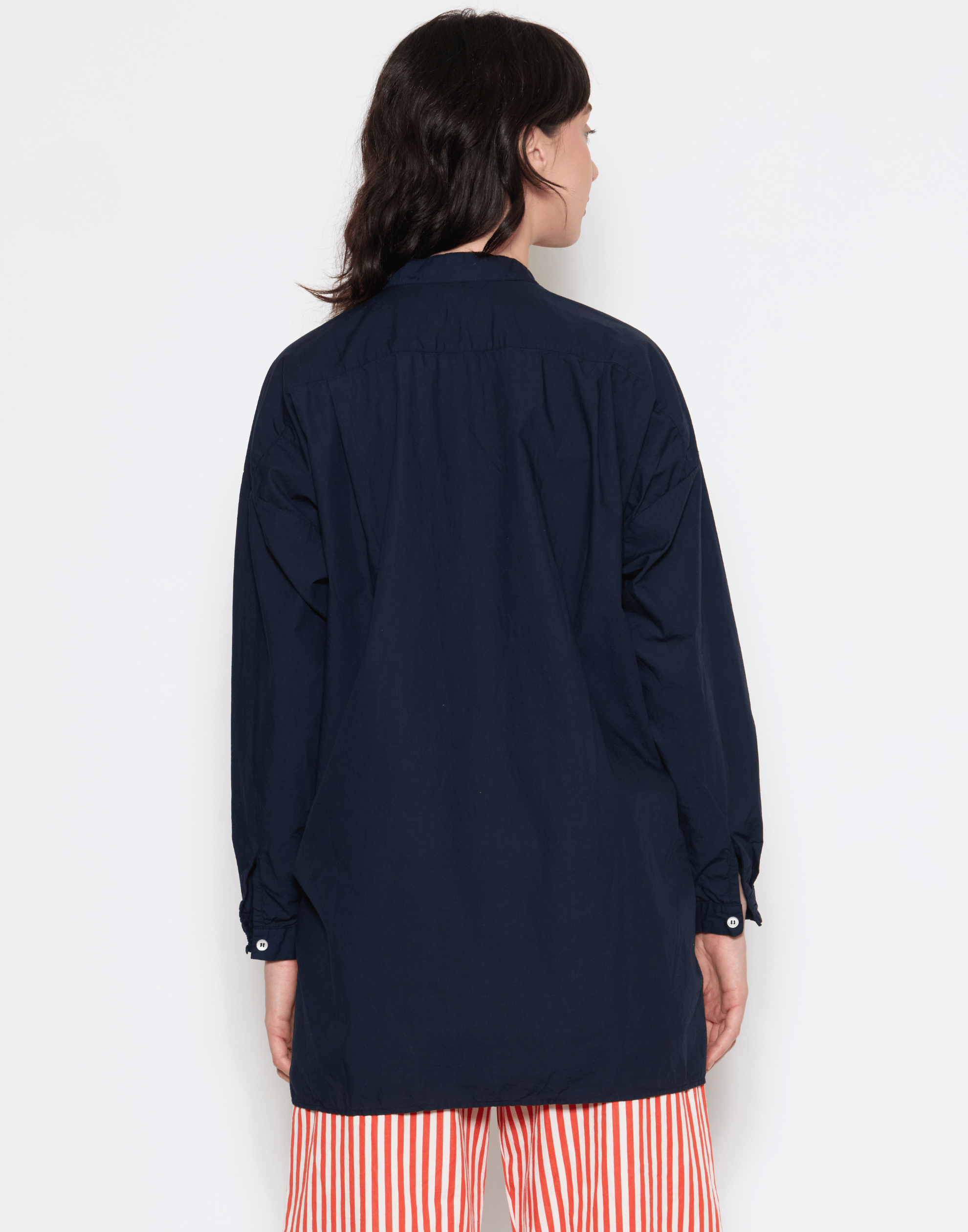 Dark Navy Cotton Poplin Coal Miner’s Shirt
