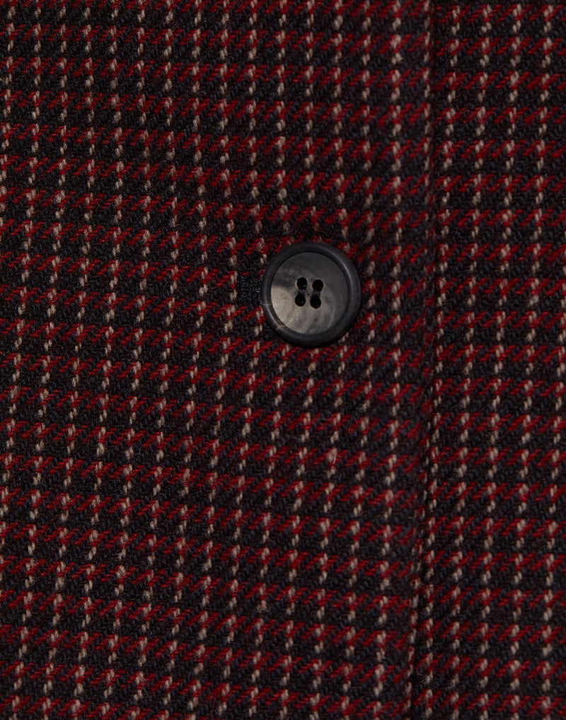 Red Check Wool Steph Jacket