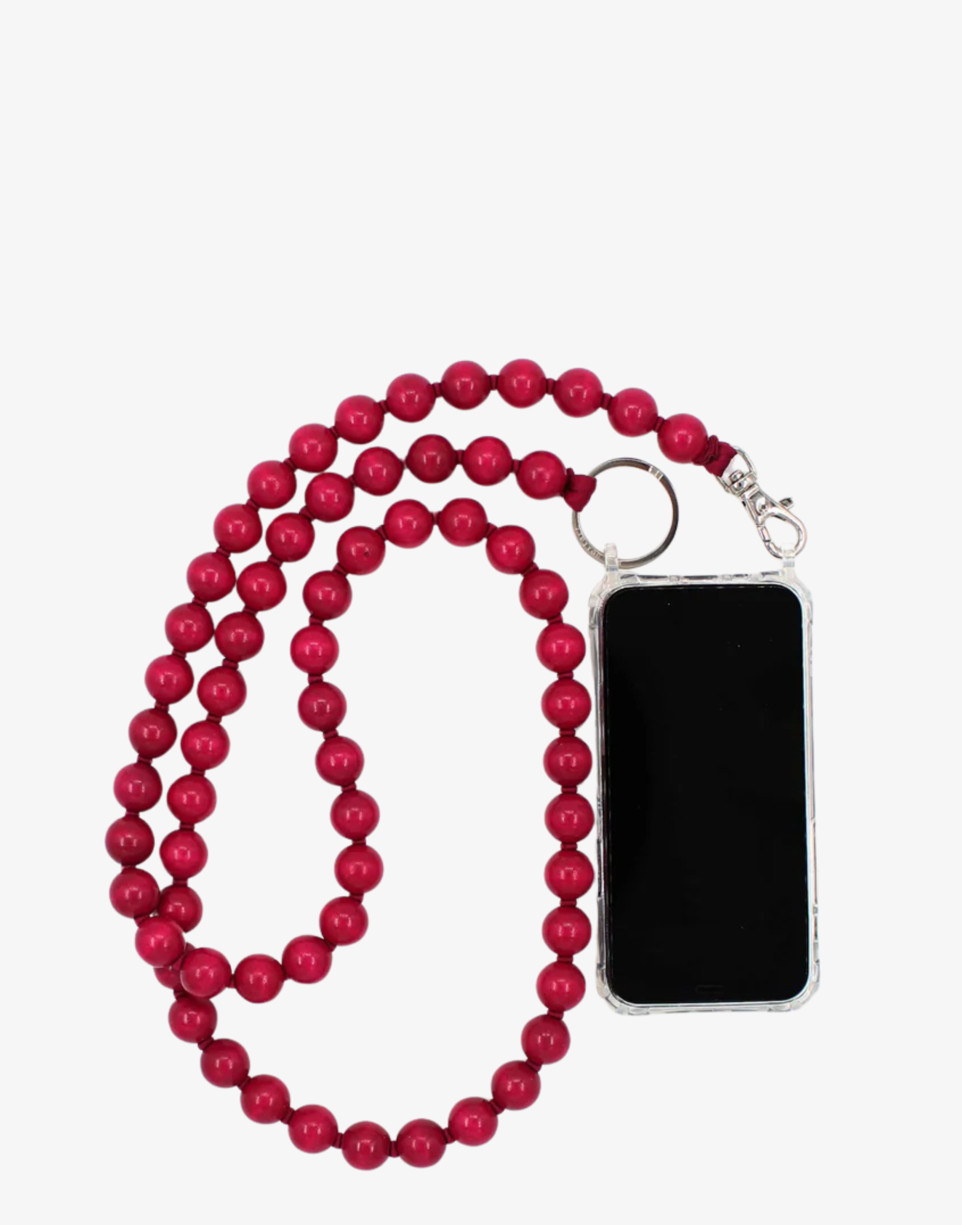 Bordeaux Big Phone Necklace
