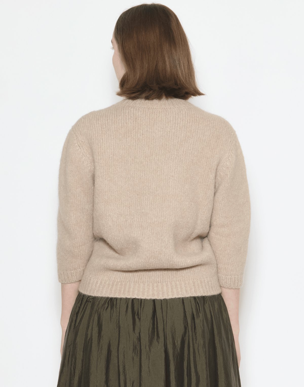 Antique Melange Wool Blend Loft Baby Pullover