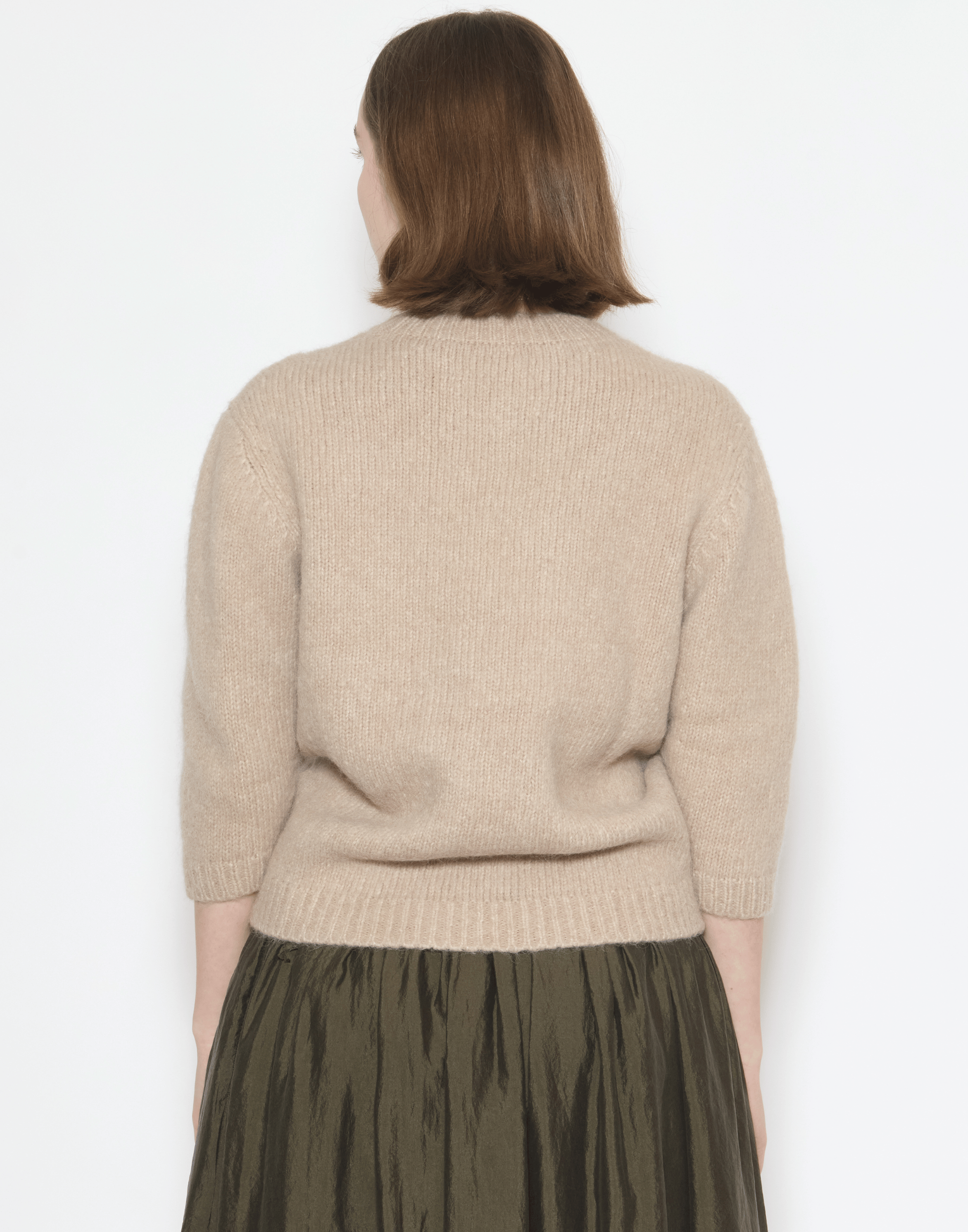 Antique Melange Wool Blend Loft Baby Pullover