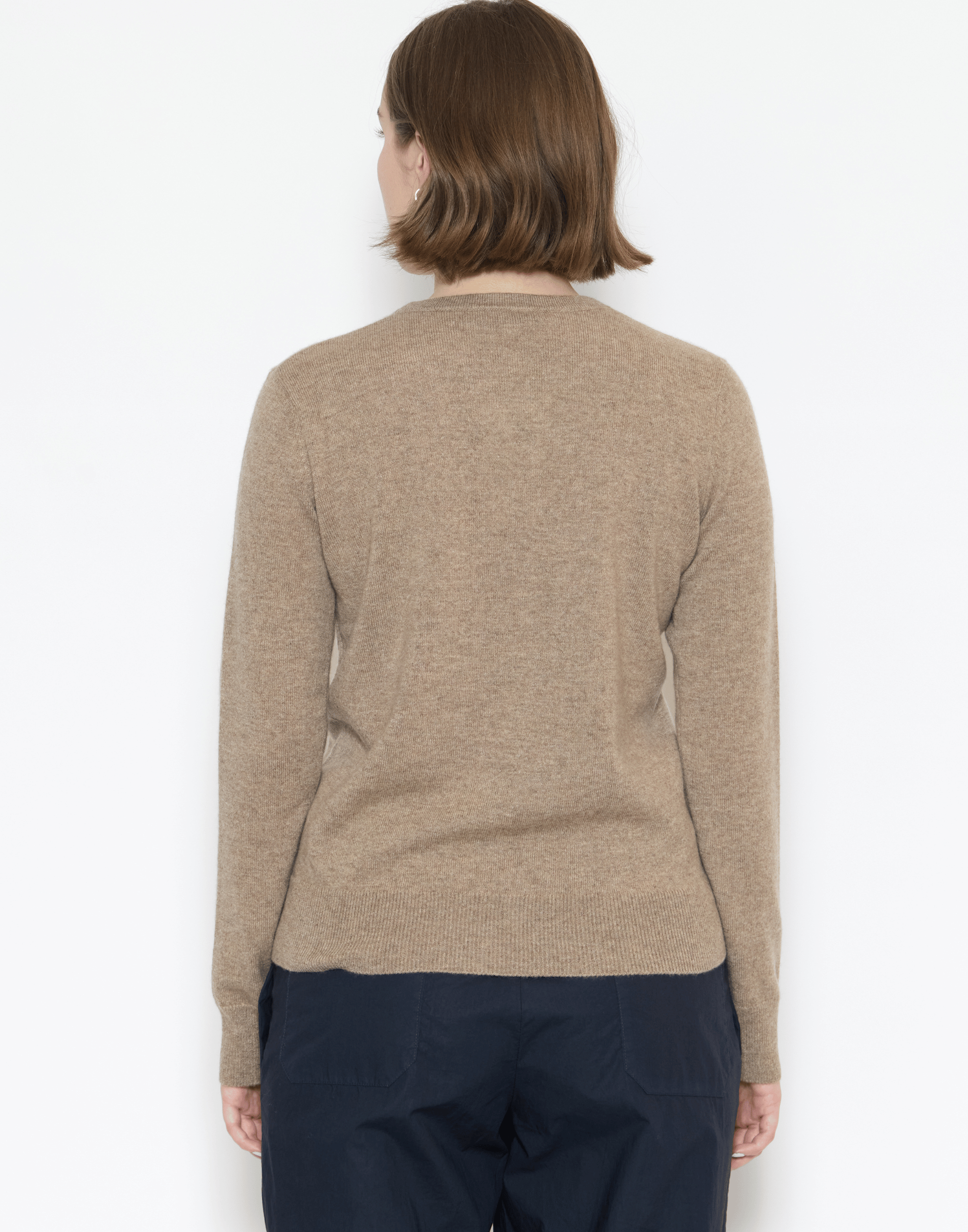 Shiitake Raw Cashmere Essential Pullover