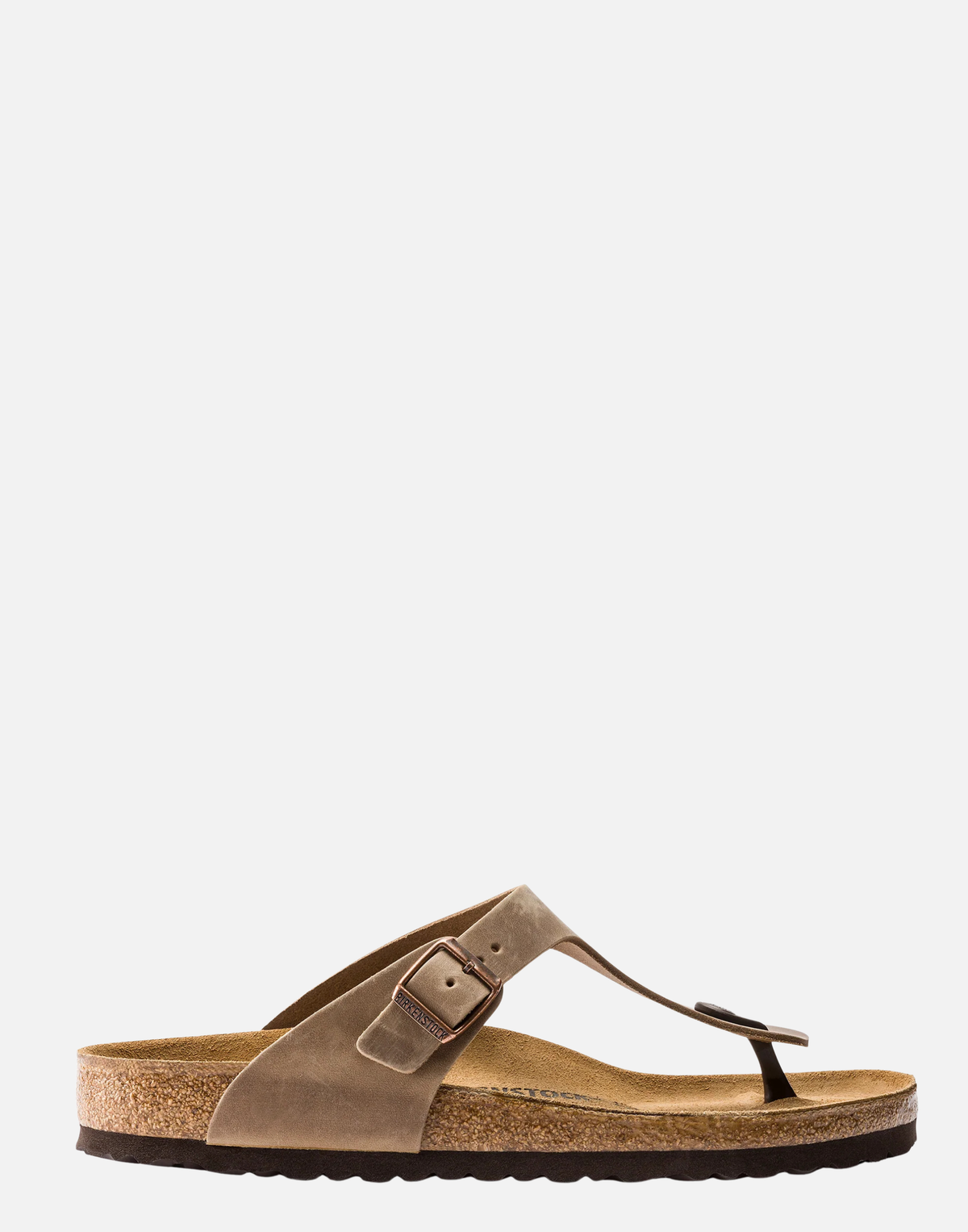 Regular Tobacco Oiled Leather Gizeh Sandals