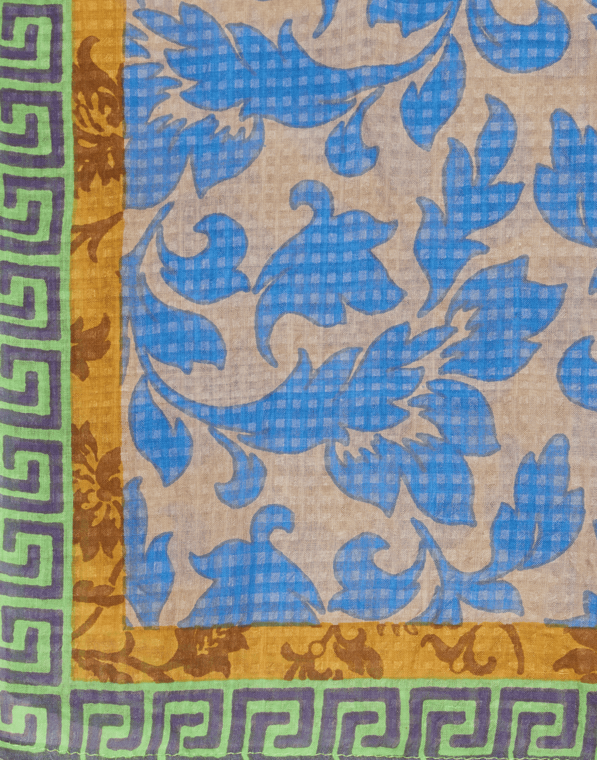 Noisette Silk & Cotton Square Scarf