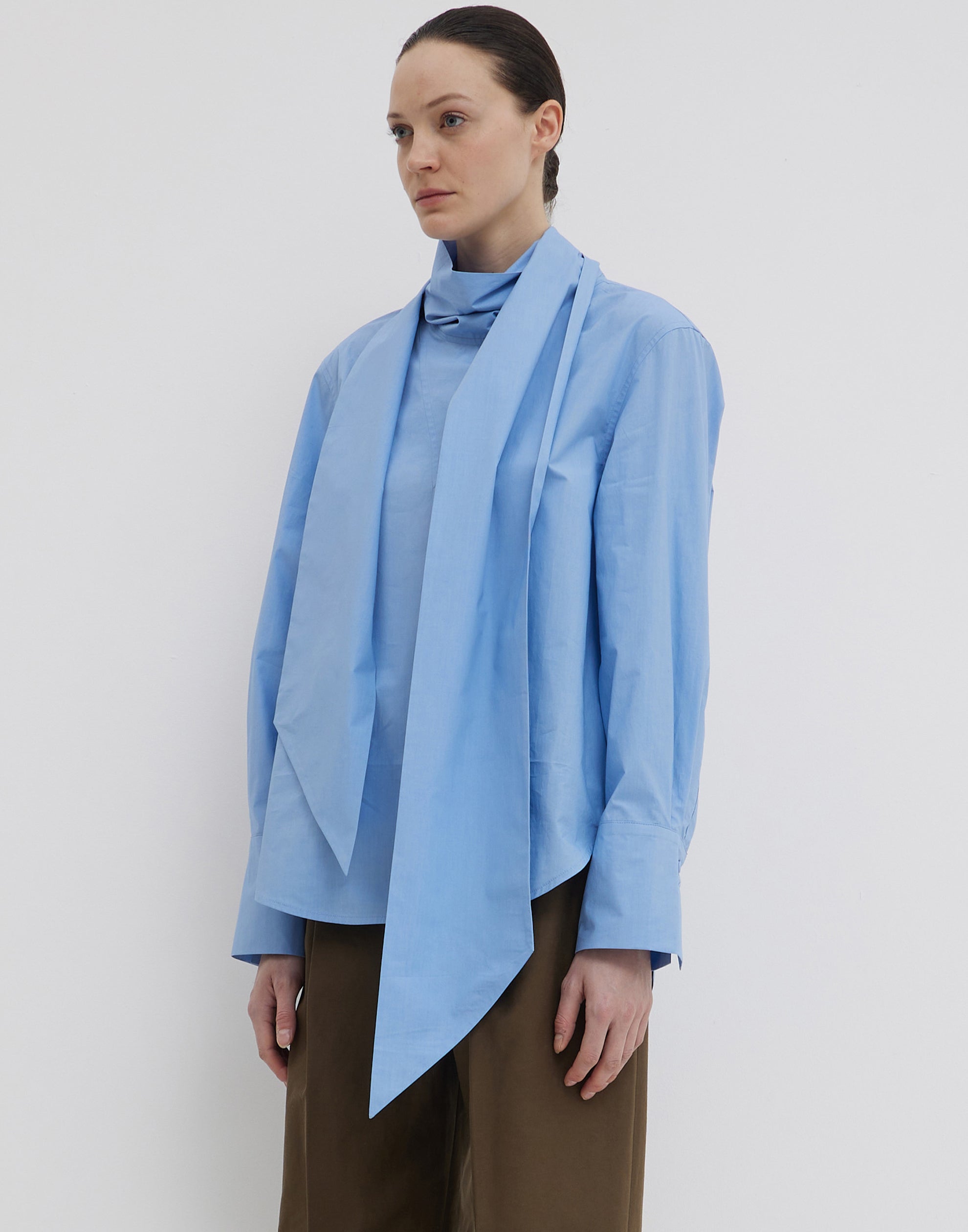 Cerulean Cotton Temine Longsleeve Shirt