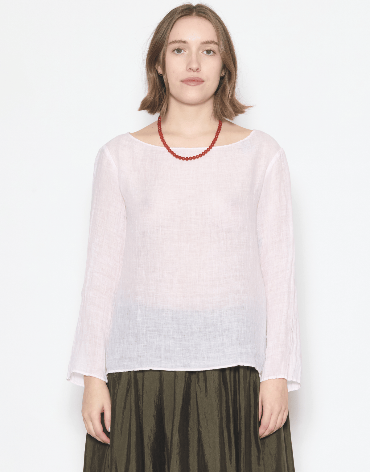 Blush Linen Voile Yilin Top