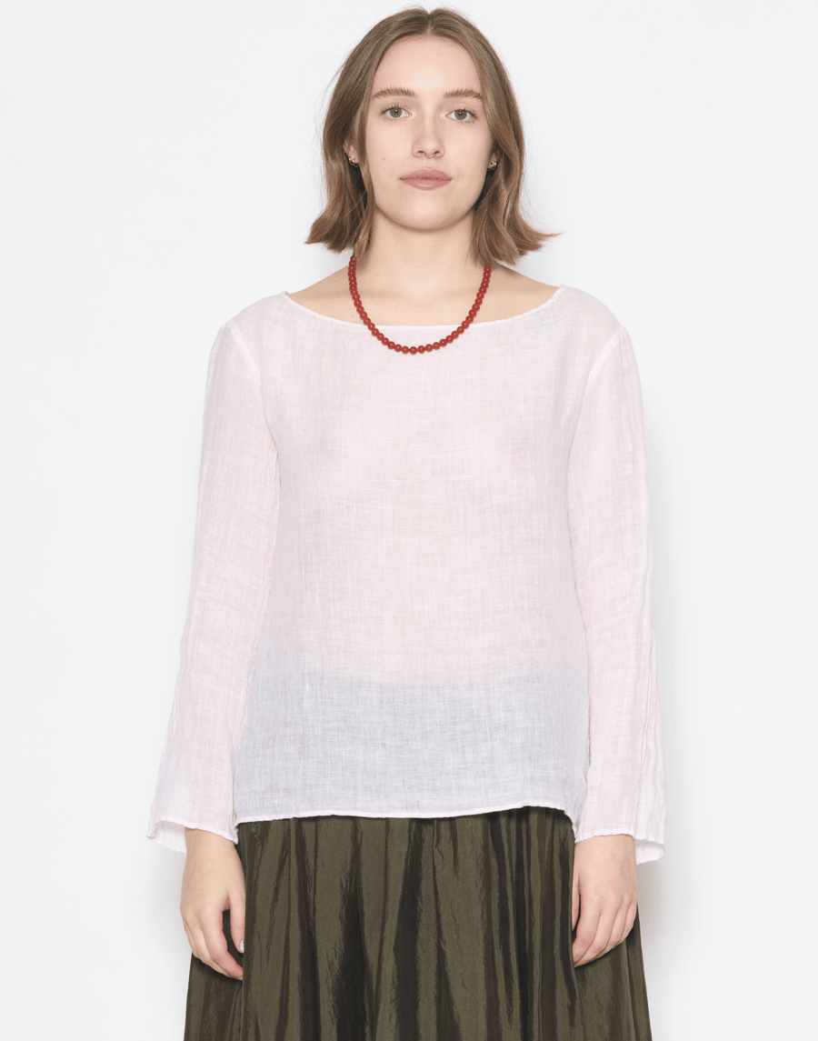 Blush Linen Voile Yilin Top