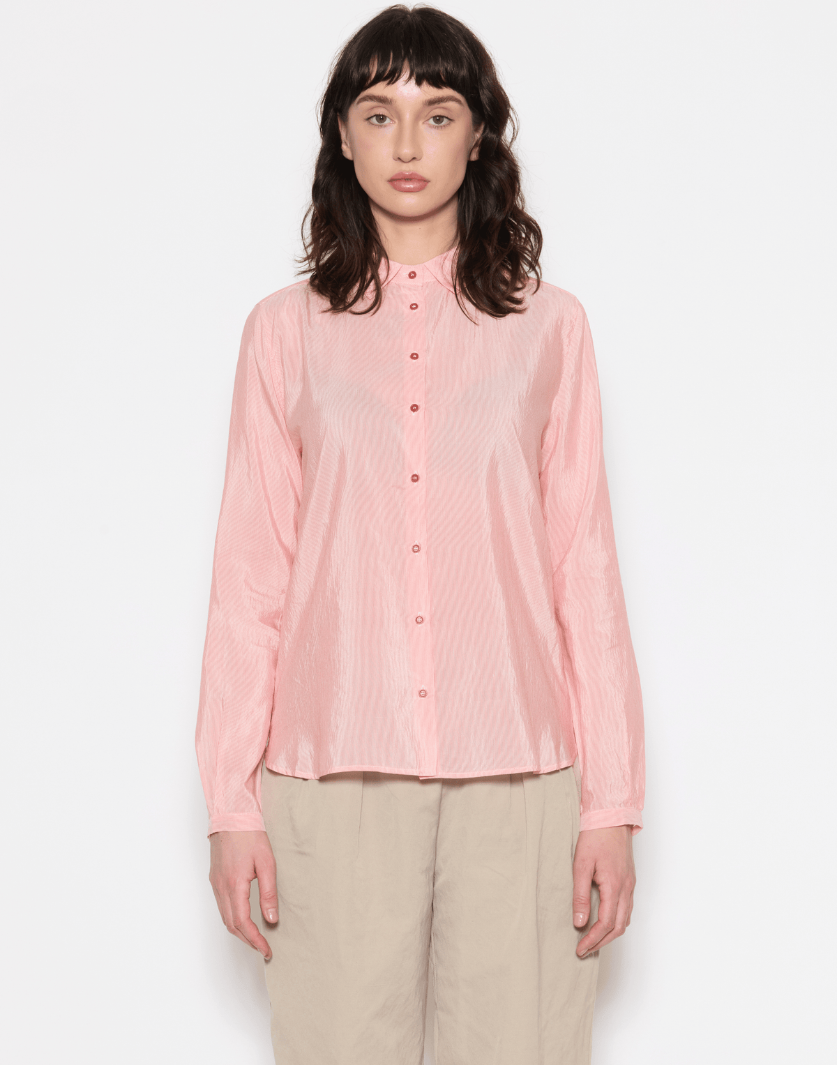 Poppy Cotton Silk Pinstripe Shirt