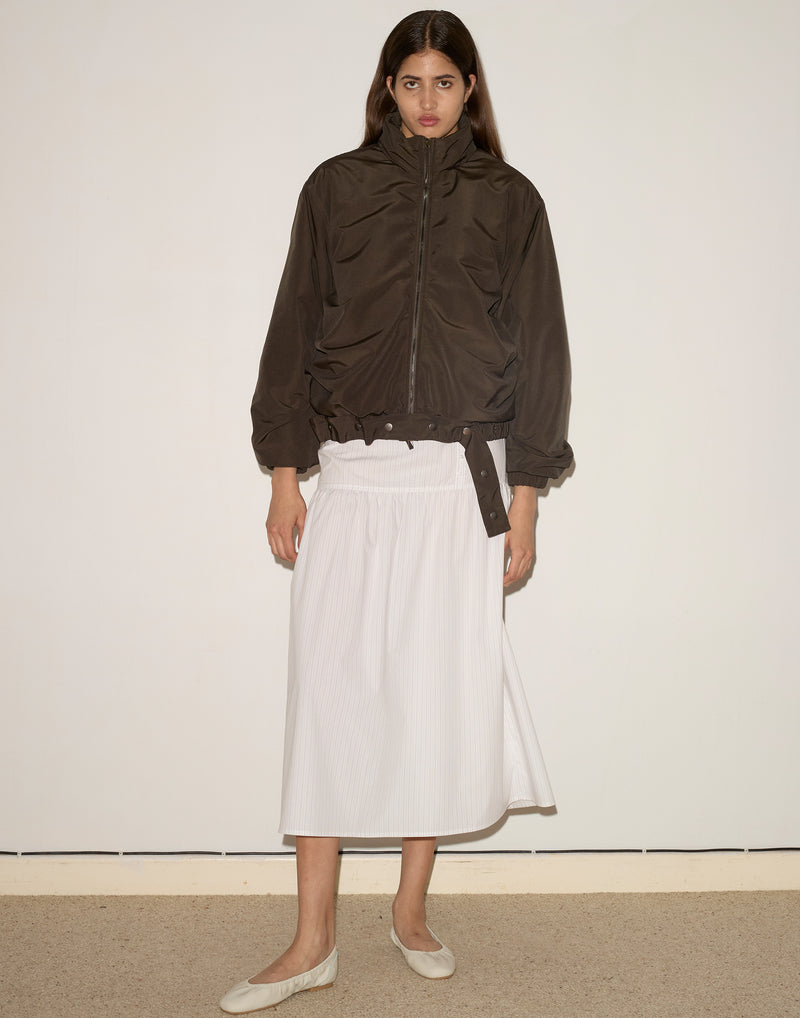 Dark Chocolate Press Stud Jacket