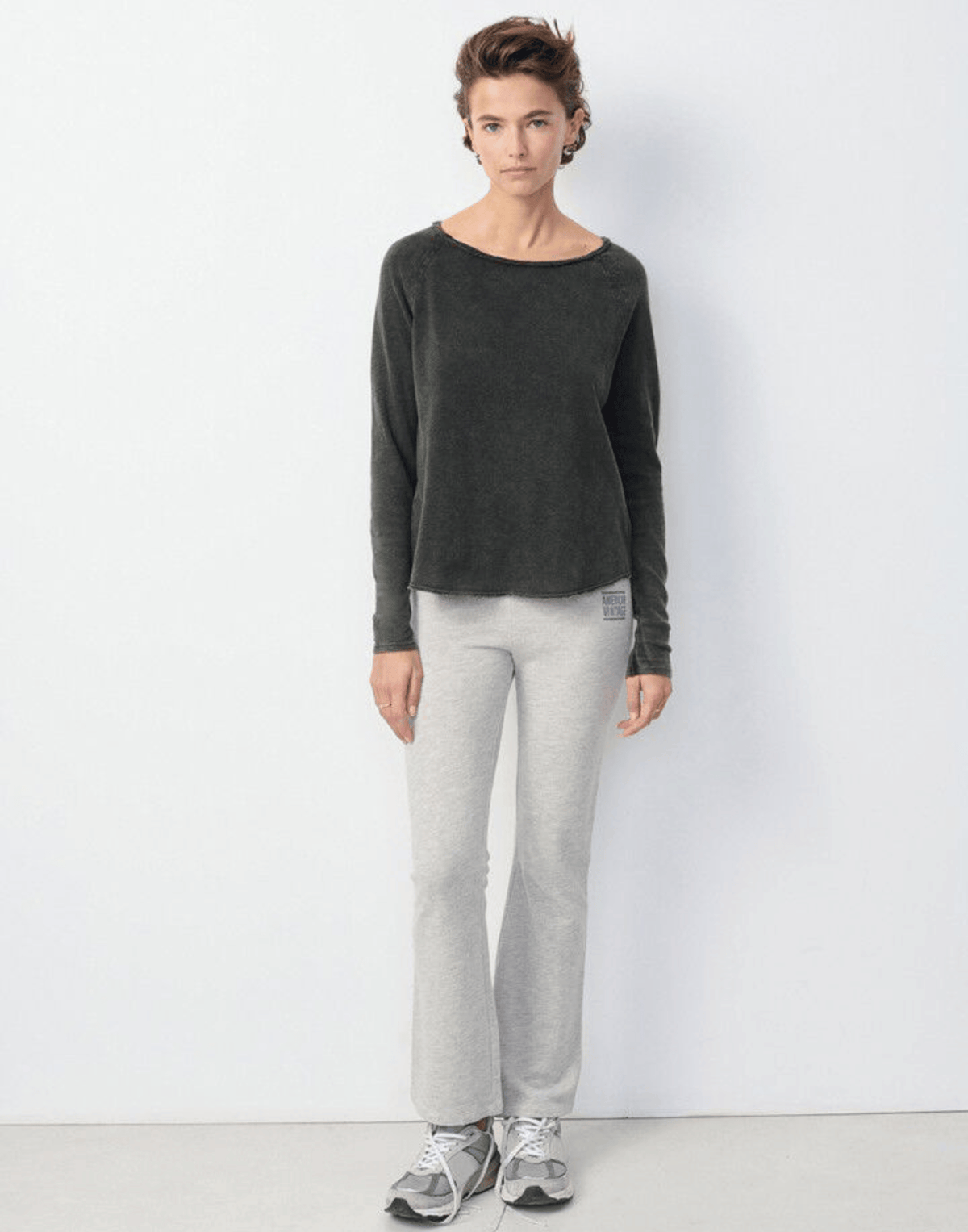 Black Cotton Sonoma Long Sleeve T-Shirt
