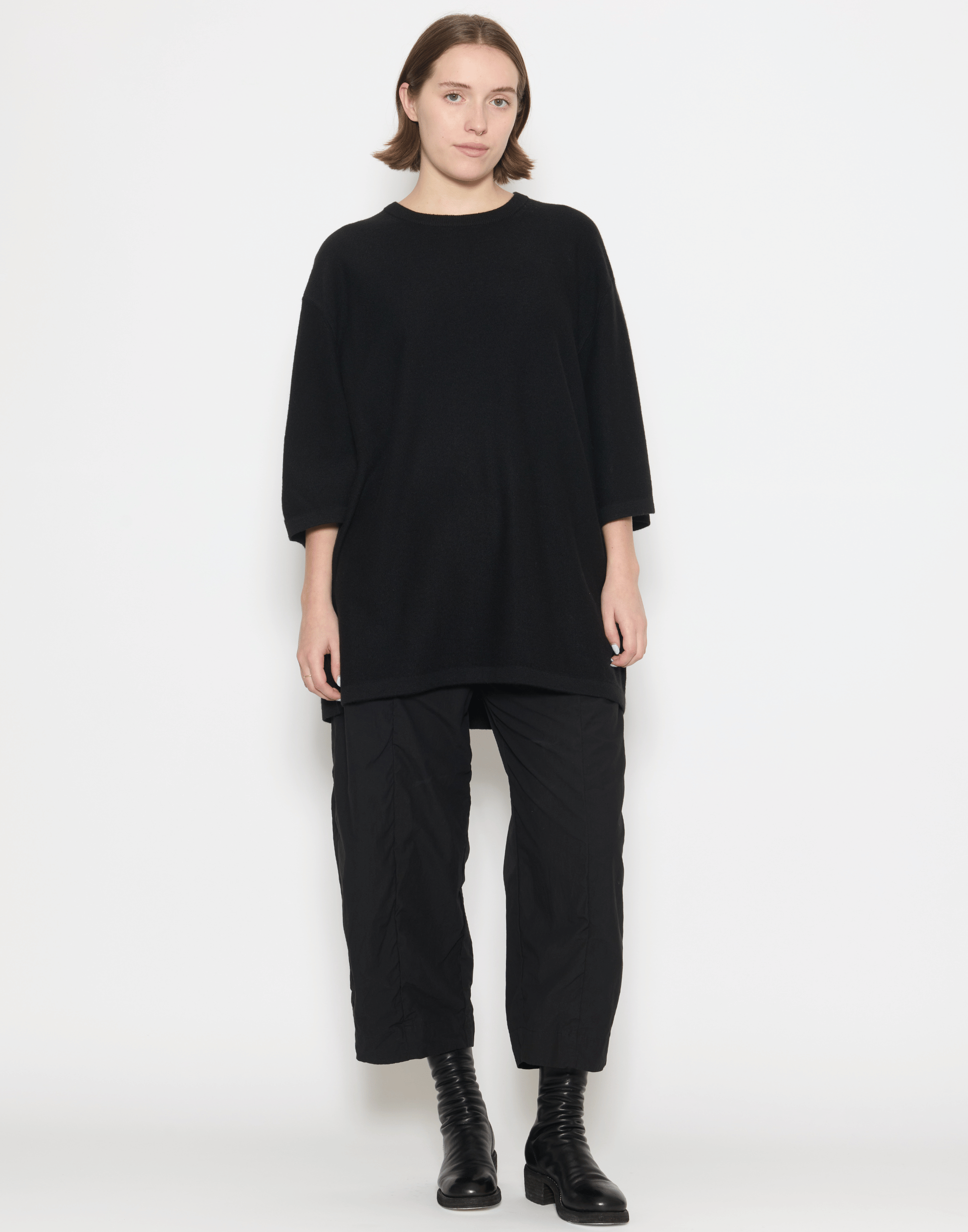Black Cashmere Tarn Pullover