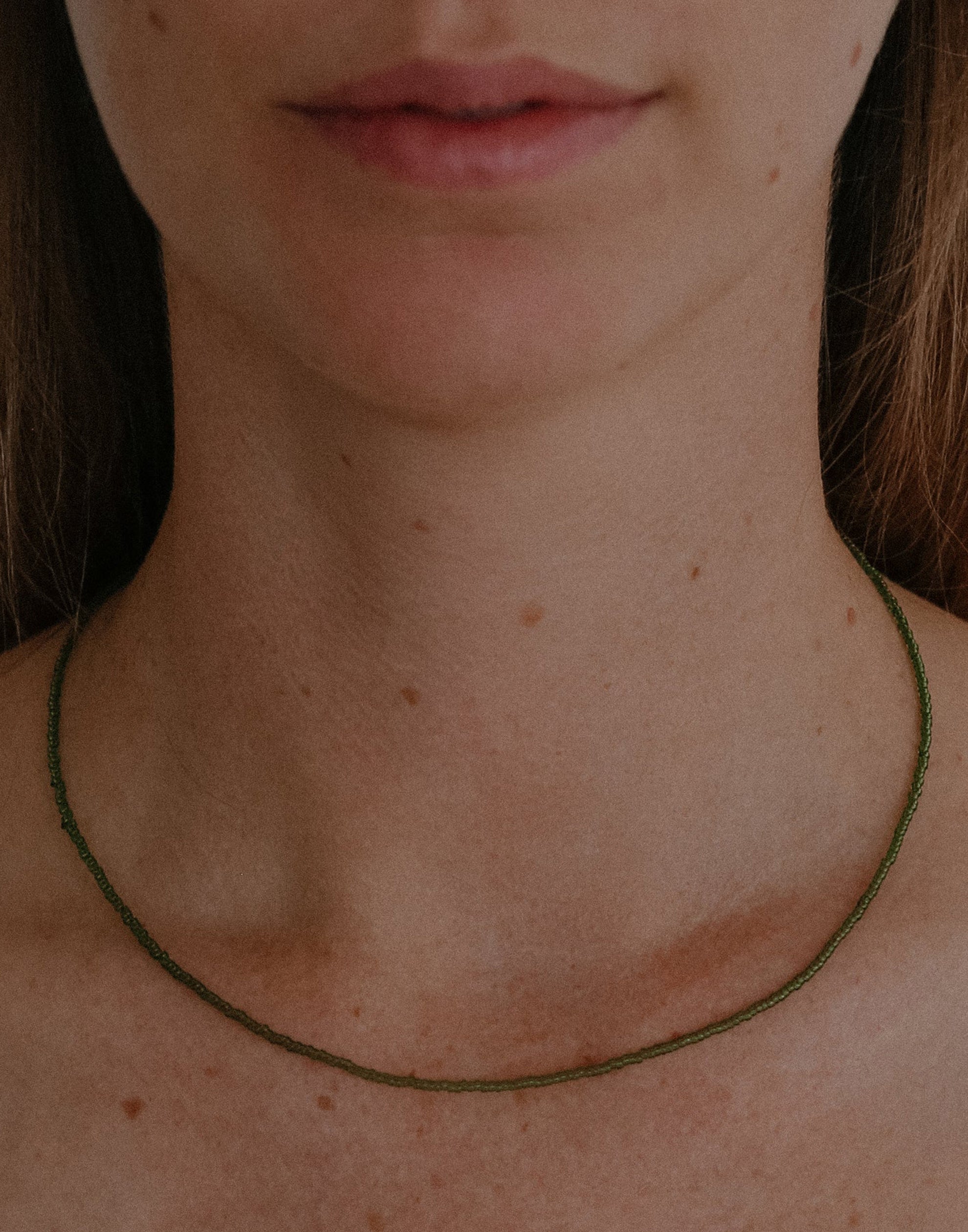 Green & Silver Liberty Necklace