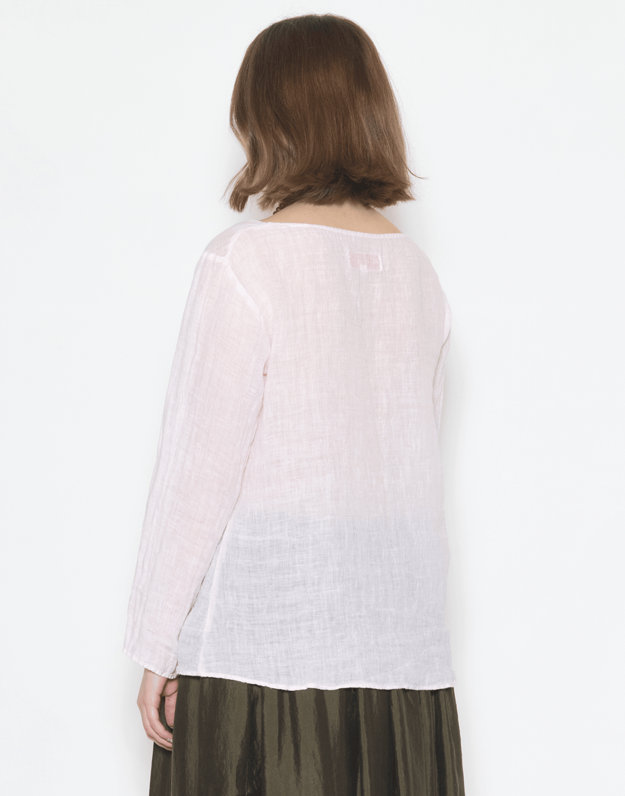 Blush Linen Voile Yilin Top