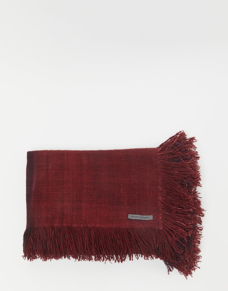 Bhutan Red Two Tone Hausa Stole