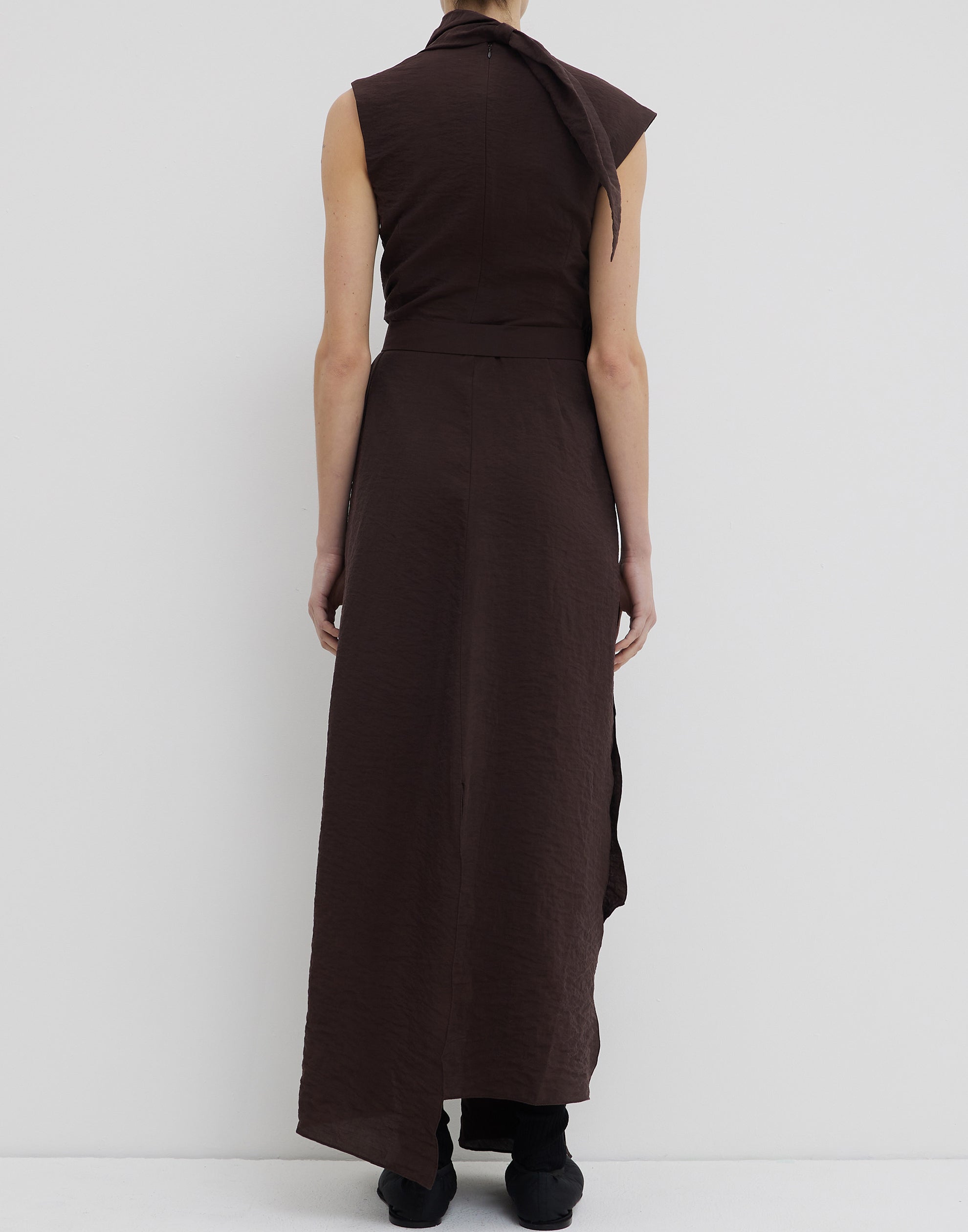 Porto Silk Blend Daju Sleeveless Dress